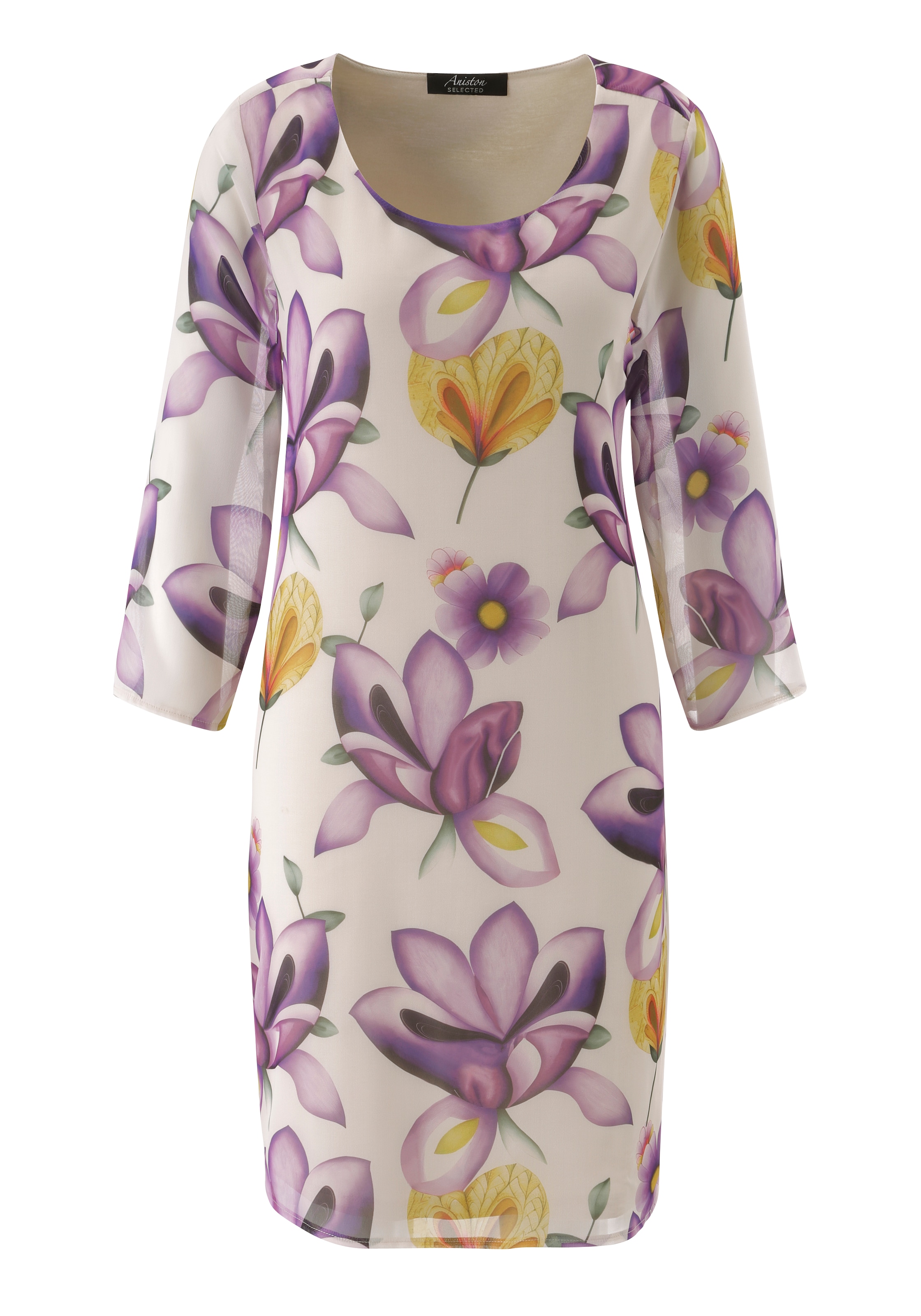 Aniston SELECTED Chiffonkleid aus zartem Chiffon und gefüttert - NEUE KOLLEKTION