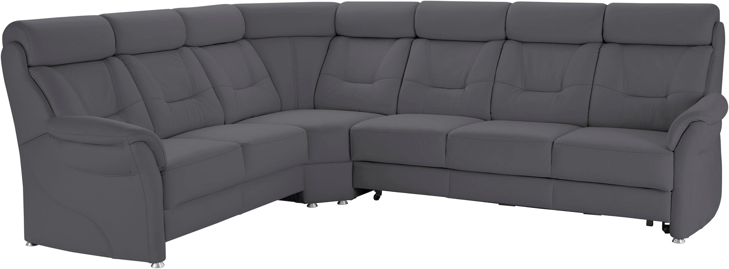 Places of Style Ecksofa »Sardinien L-Form«, mit Kopfteilverstellung, wahlweise mit Bettfunktion