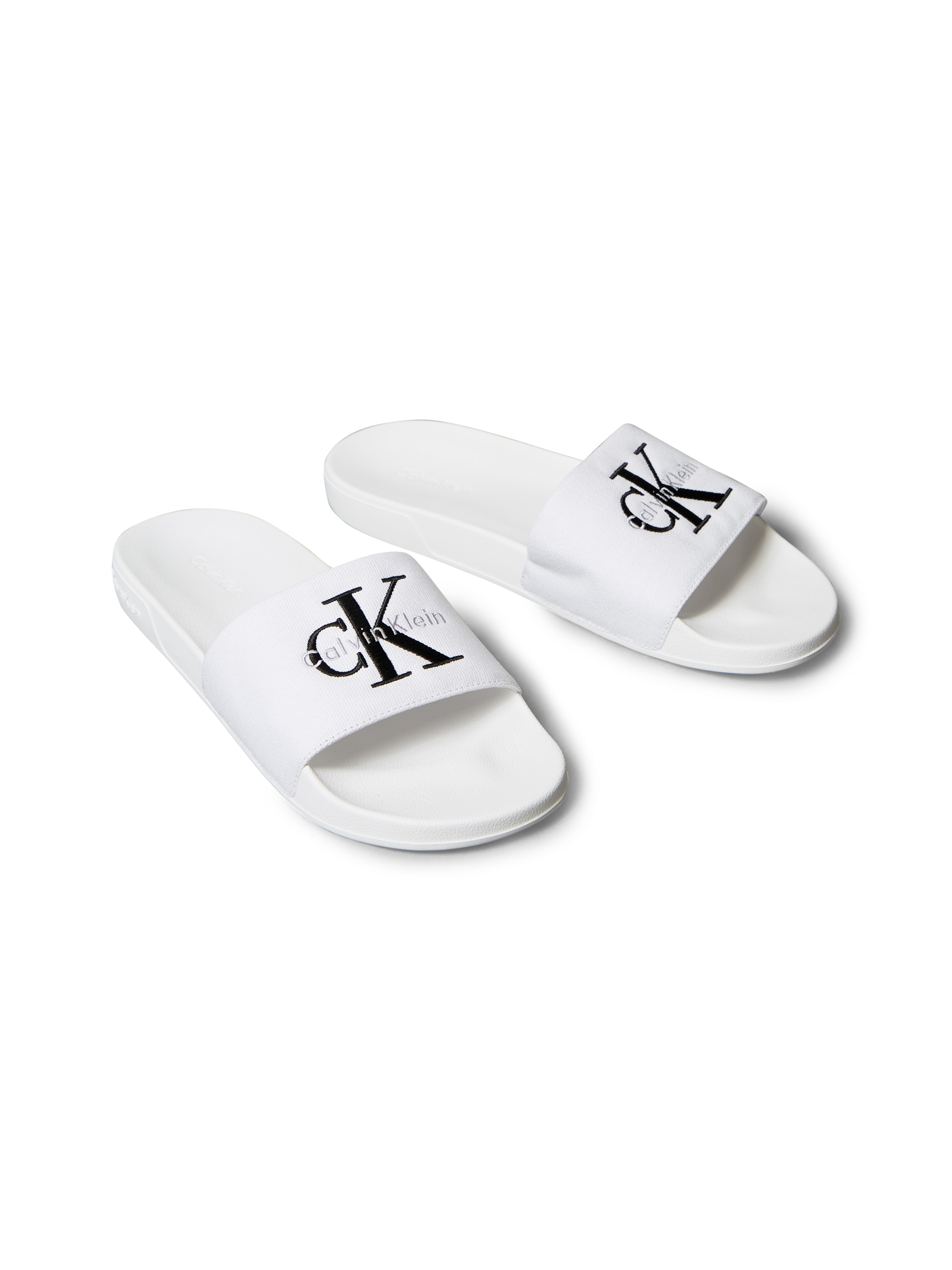 Calvin Klein Jeans Pantolette "ESS SLIDE CV" Badeschuh, Flat, Poolslides mi günstig online kaufen