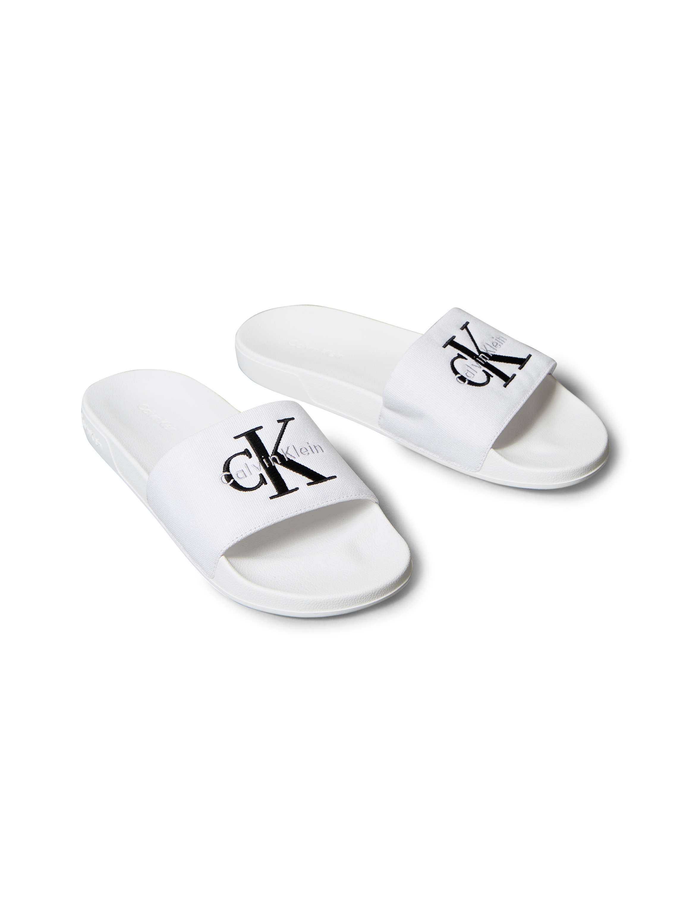 Calvin Klein Jeans Pantolette "ESS SLIDE CV" Badeschuh, Flat, Poolslides mi günstig online kaufen