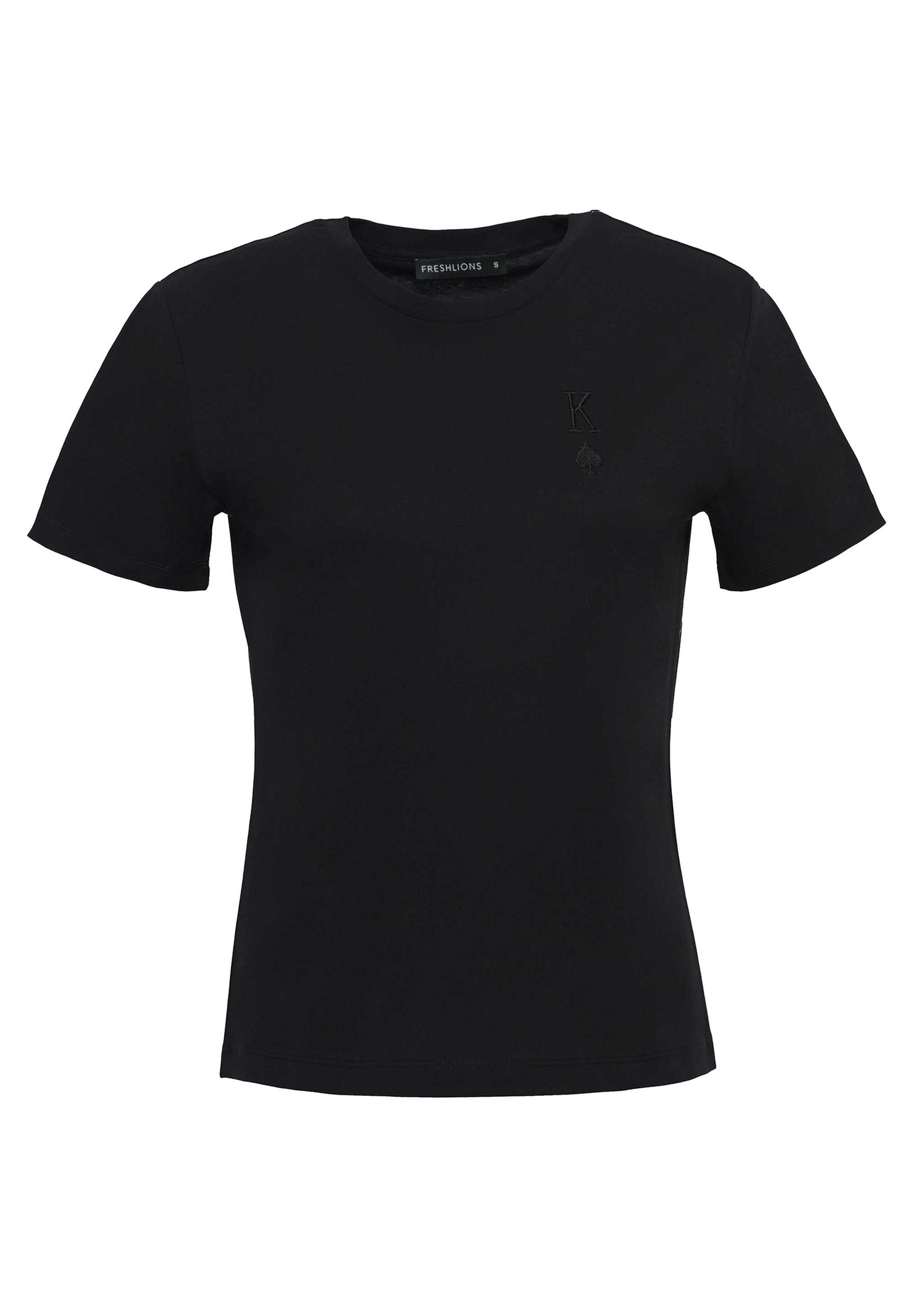 freshlions T-Shirt »Embroidere«, (1 tlg.), mit kleiner Stickerei auf der Brust