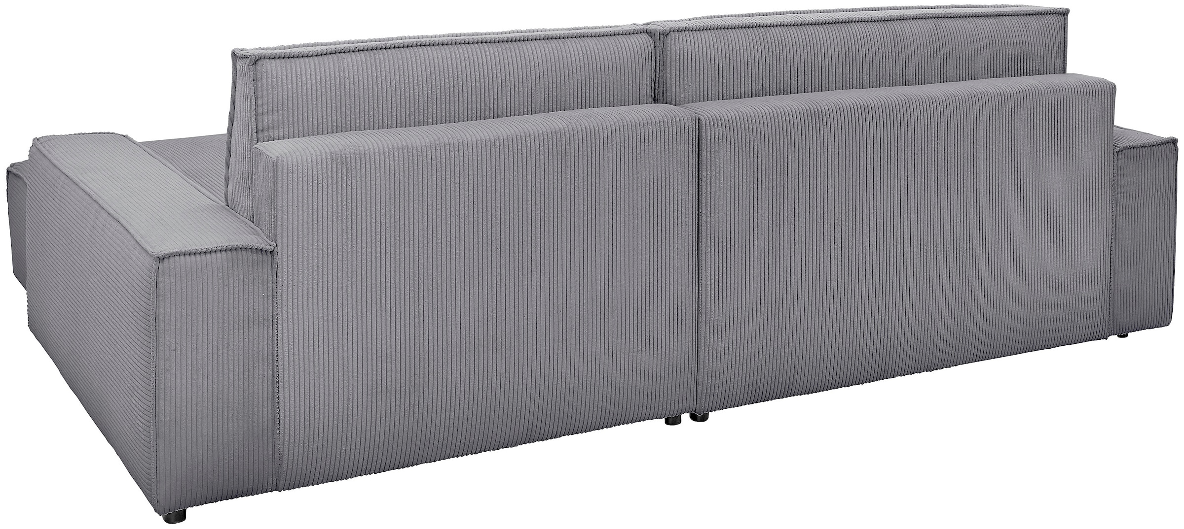 Home affaire Ecksofa »NEU: SHERWOODL XXL 284, Big-Sofa L-Form, tiefe Sitzfläche 95 cm, Cord,«, Leinenoptik, Recamiere rechts/links, auch als Schlafsofa stellbar