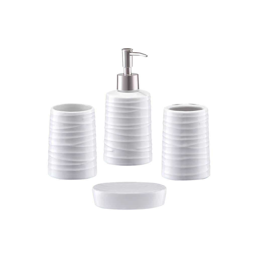 Zeller Present Badaccessoire-Set »Aqua«, (Set, 4 tlg.)