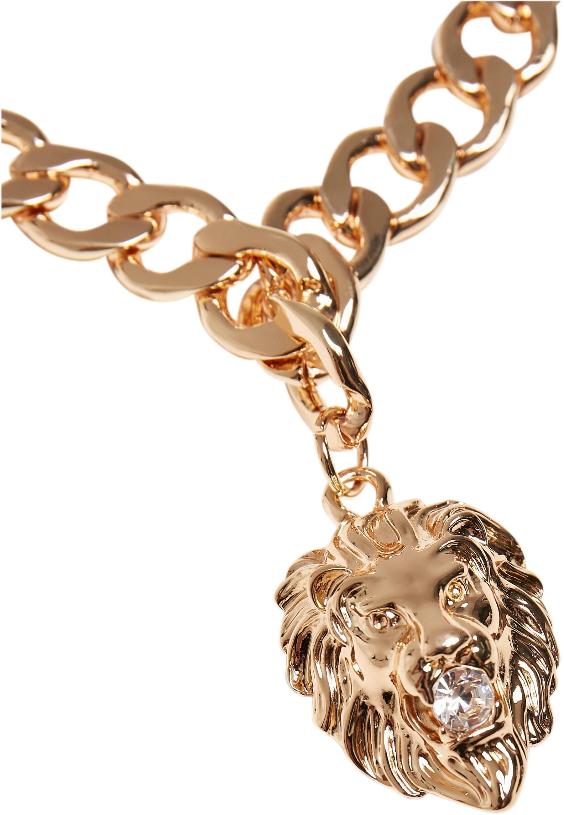 URBAN CLASSICS Edelstahlkette »Urban Classics Unisex Lion Basic Necklace«