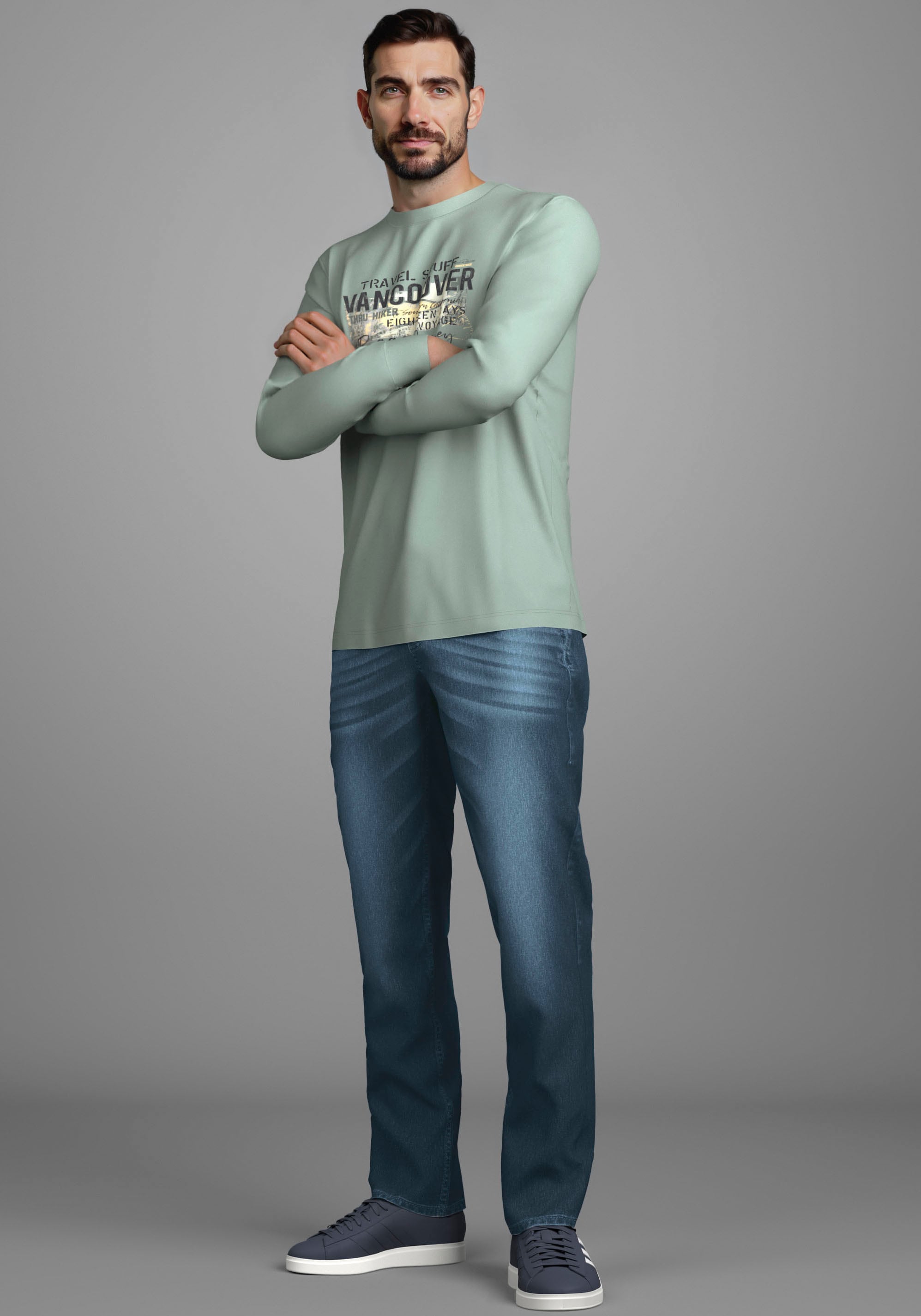 Arizona Dehnbund-Jeans "Paul" elastischer Dehnbund, Comfort-Fit, gerader Be günstig online kaufen