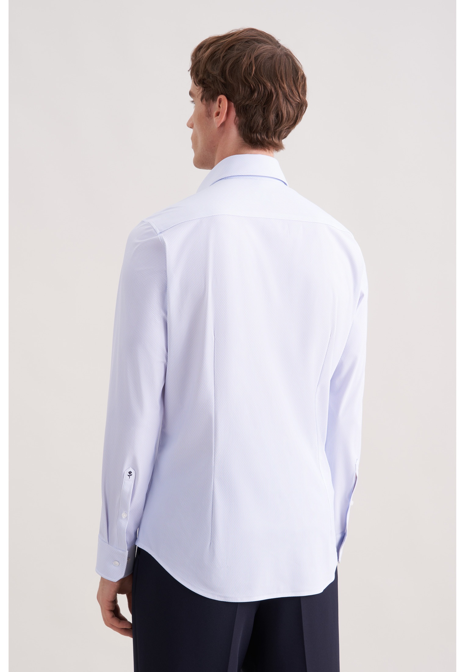 seidensticker Businesshemd "Schwarze Rose" Slim 1/1 Kentkragen Druck günstig online kaufen