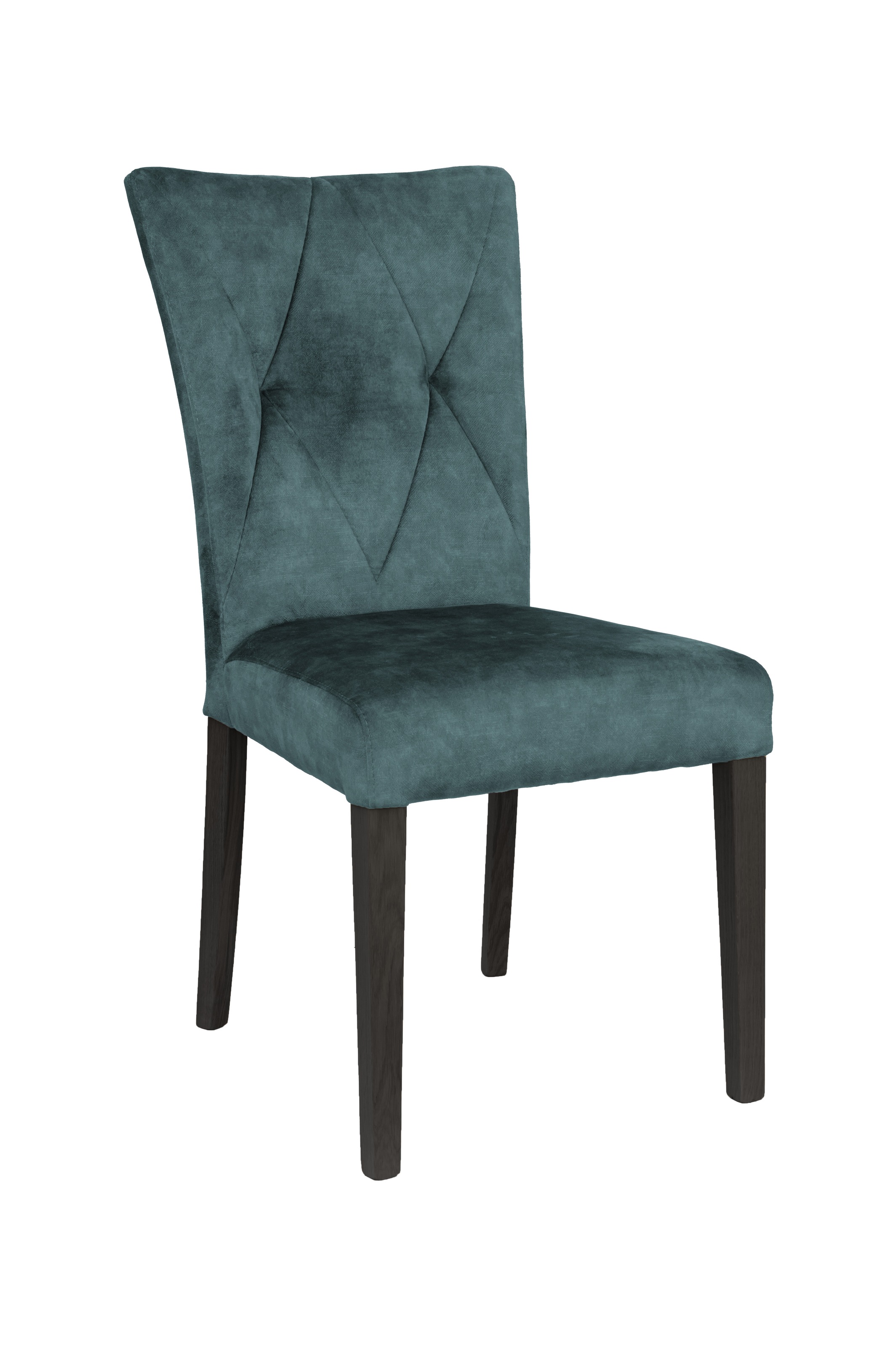 Home affaire 4-Fußstuhl "Diamond" (Set) 2 Stk. Samtvelours Sitz und Ruecken günstig online kaufen