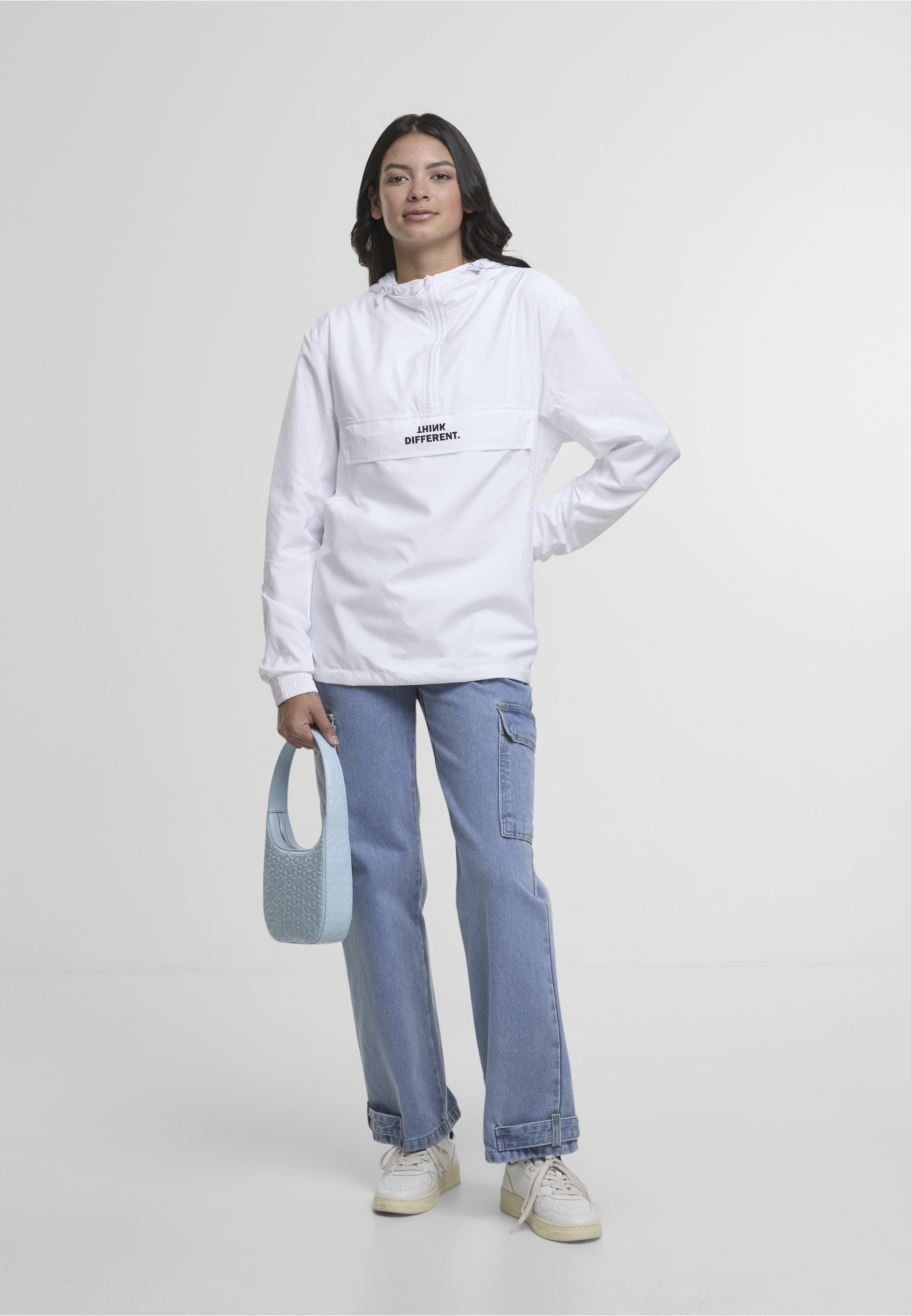 MisterTee Allwetterjacke »MisterTee Think Different Basic Pull Over Jacket« 1 Stk. tlg. mit Kapuze