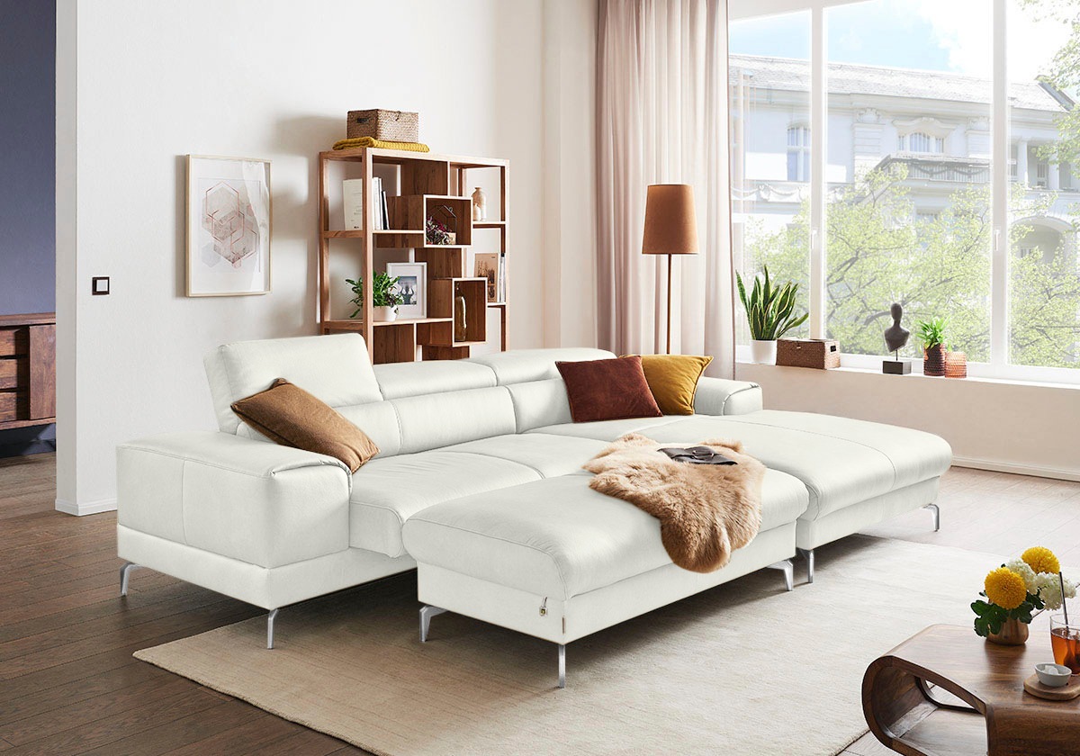 Thumbnail - W.SCHILLIG Polsterhocker "piedroo" Füße in Chrom glänzend