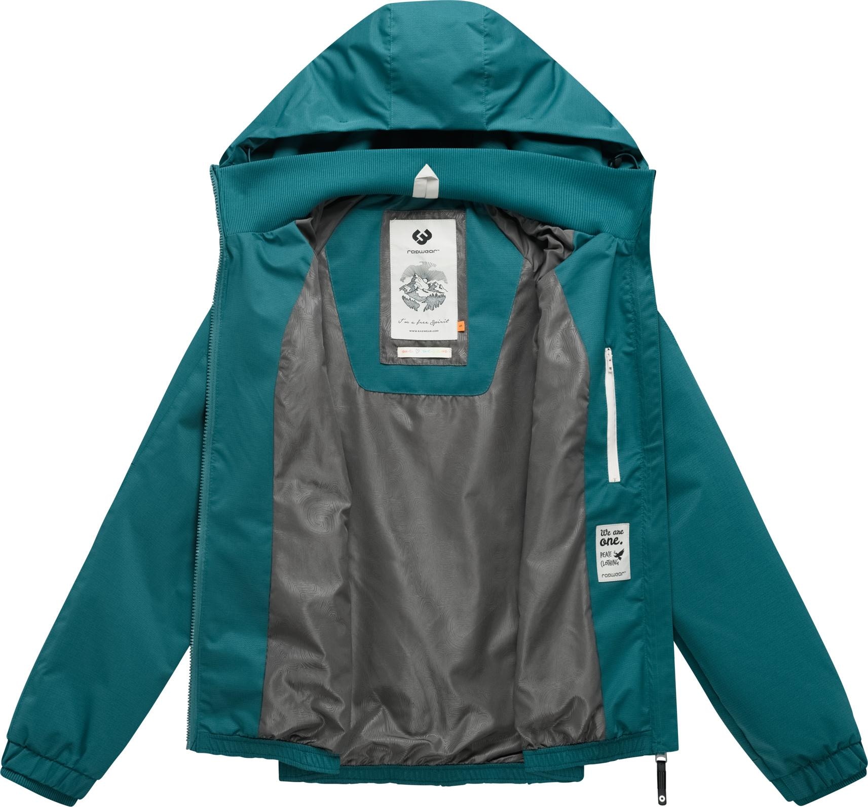 Ragwear Outdoorjacke »Dizzie Tech« mit Kapuze Wasserdichte Damen Übergangsjacke mit großer Kapuze