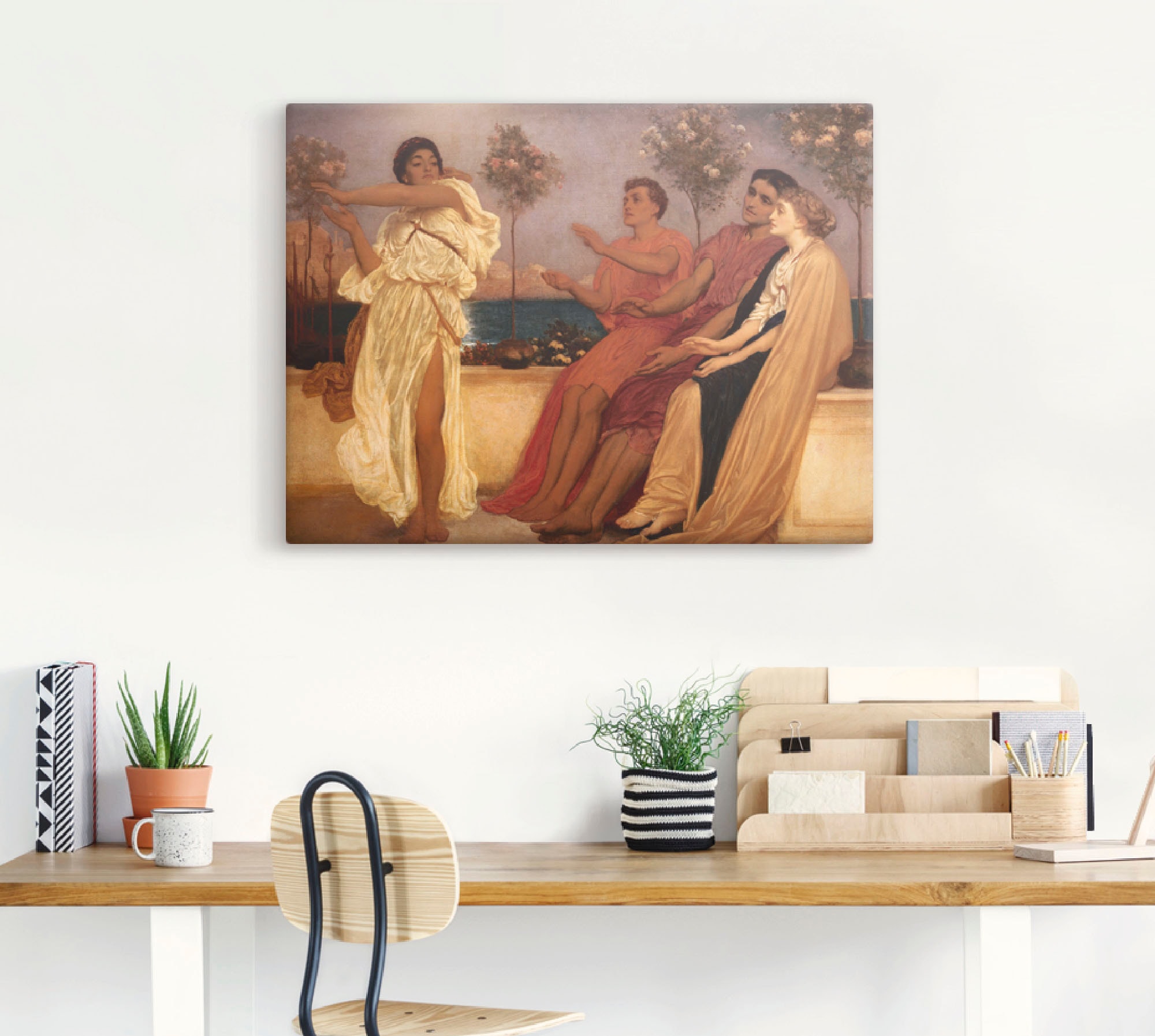 Artland Wandbild »Tanzendes griechisches Mädchen.«, Gruppen & Familien, (1 St.), als Leinwandbild, Poster in verschied. Größen