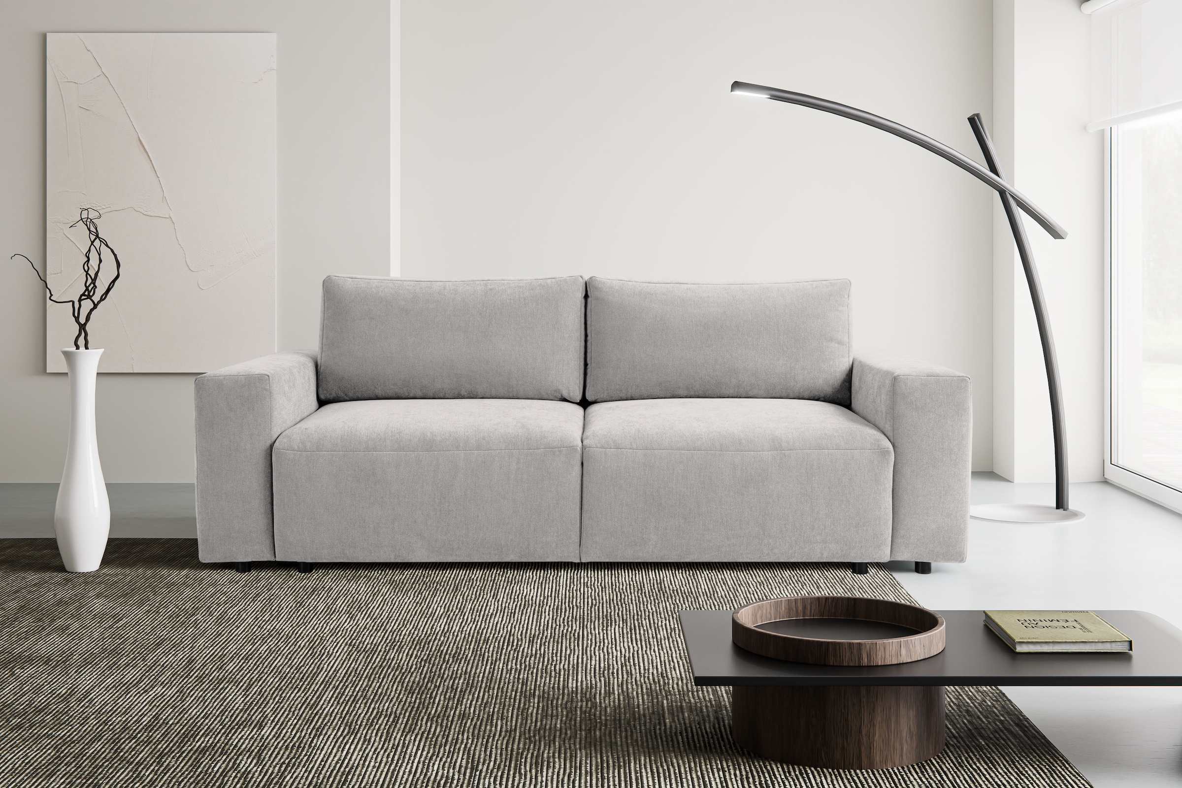 WERK2 Schlafsofa "Lima, inkl. Bettkasten, bequem, Mega Sofa: Breite 245 cm" günstig online kaufen