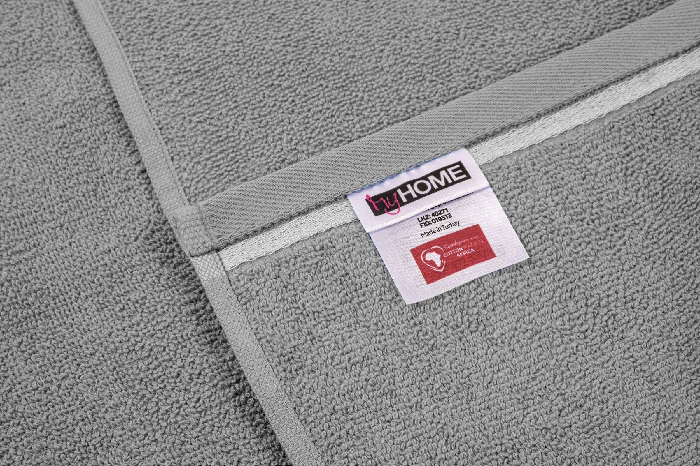 OTTO home Handtuch Set »Niki, Duschtuch, Handtücher und Gästetücher« Set Walkfrottee Handtücher mit mehrfarbiger Streifenbordüre, weich, aus 100% Baumwolle