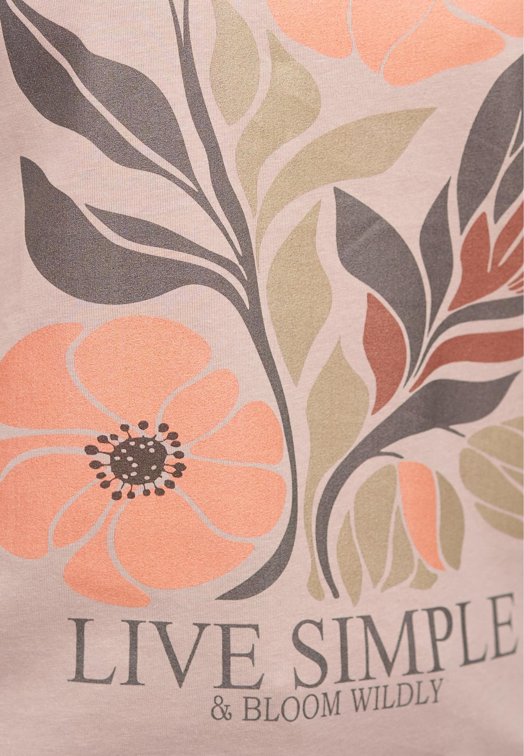 CLOUD 5IVE T-Shirt »CLOUD 5IVE Ladies 77 Live Simple Tee«, (1 tlg.)