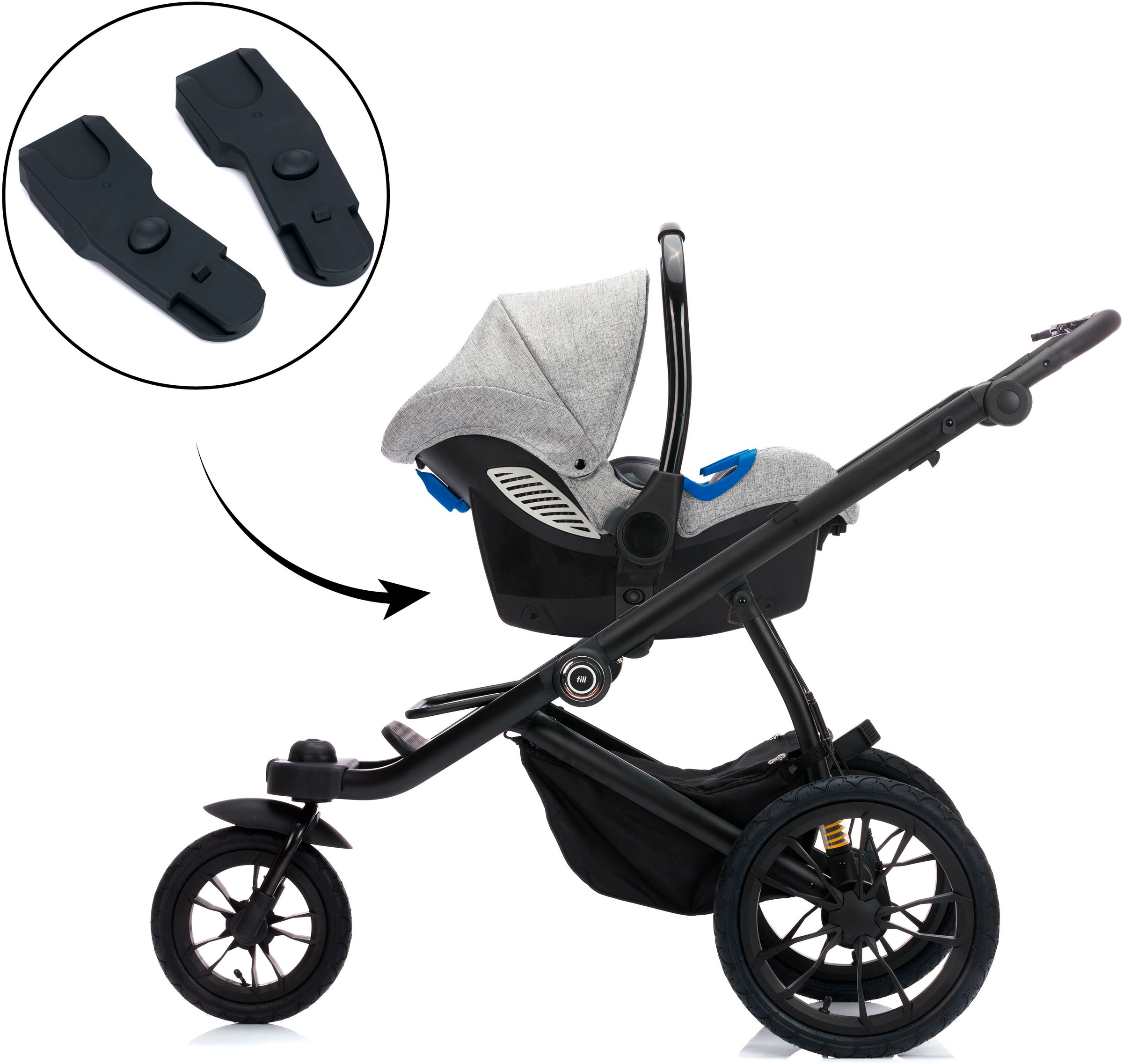 Fillikid Kinderwagen-Adapter »S609 Jogger Run«, für Maxi Cosi