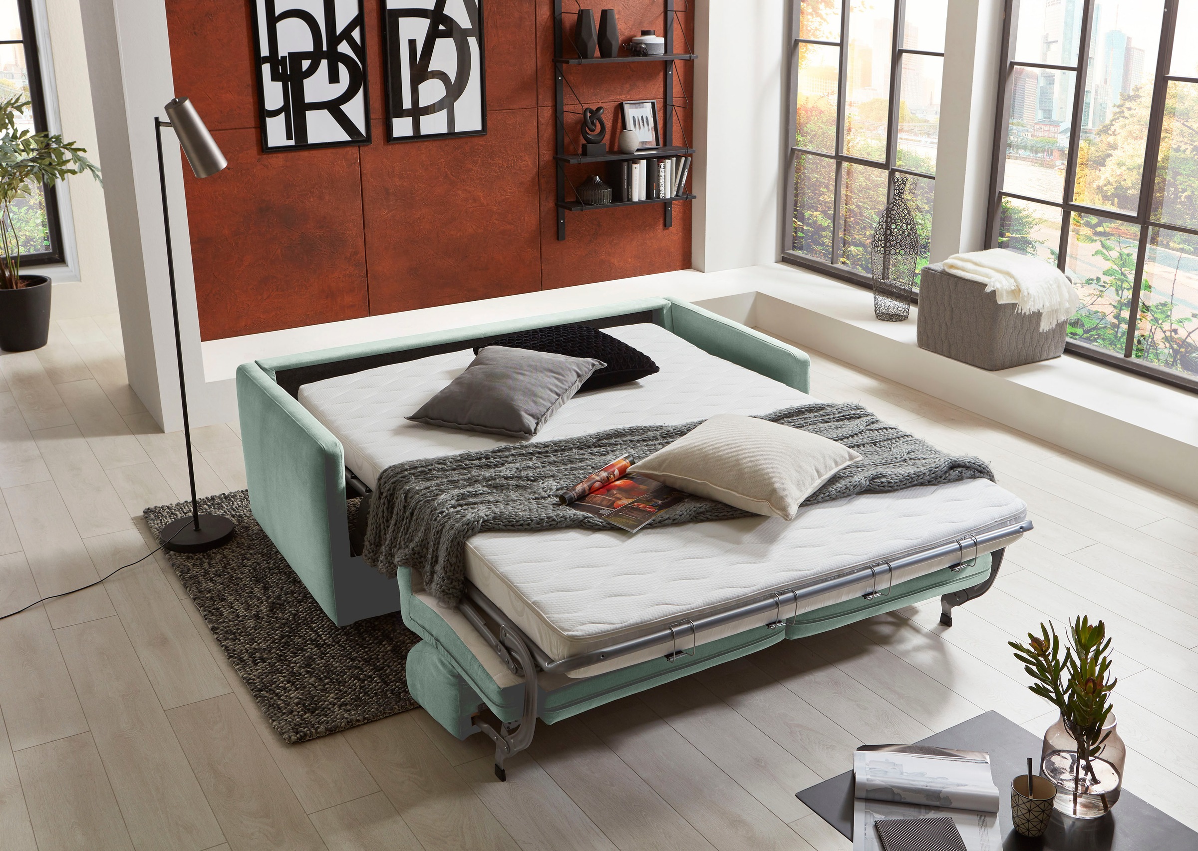 ATLANTIC home collection Schlafsofa "Limone" für Dauerschläfer geeignet ink günstig online kaufen