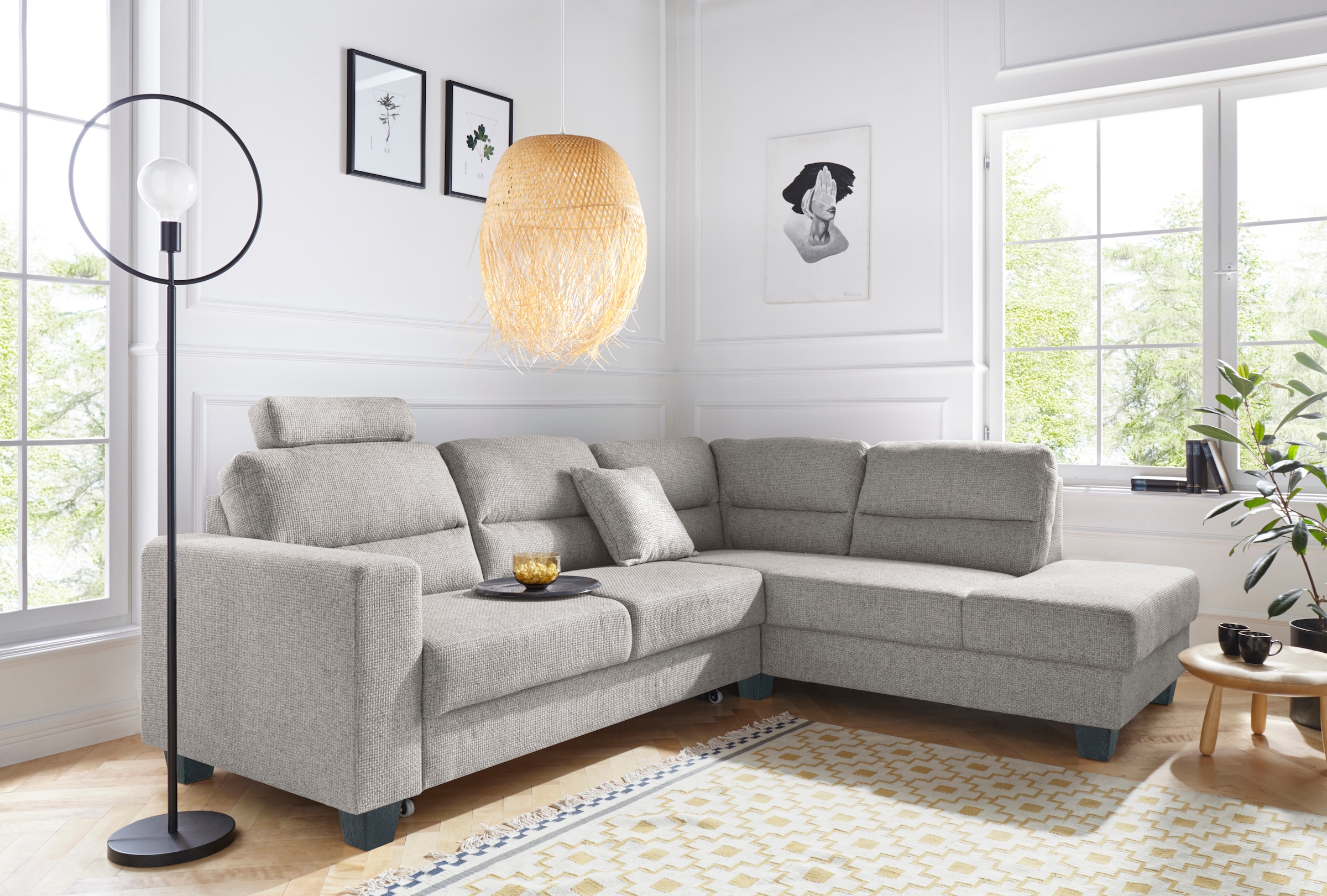 TRENDMANUFAKTUR Ecksofa "Chamber, zeitlos & elegant, bequem, L-Form", inklu günstig online kaufen