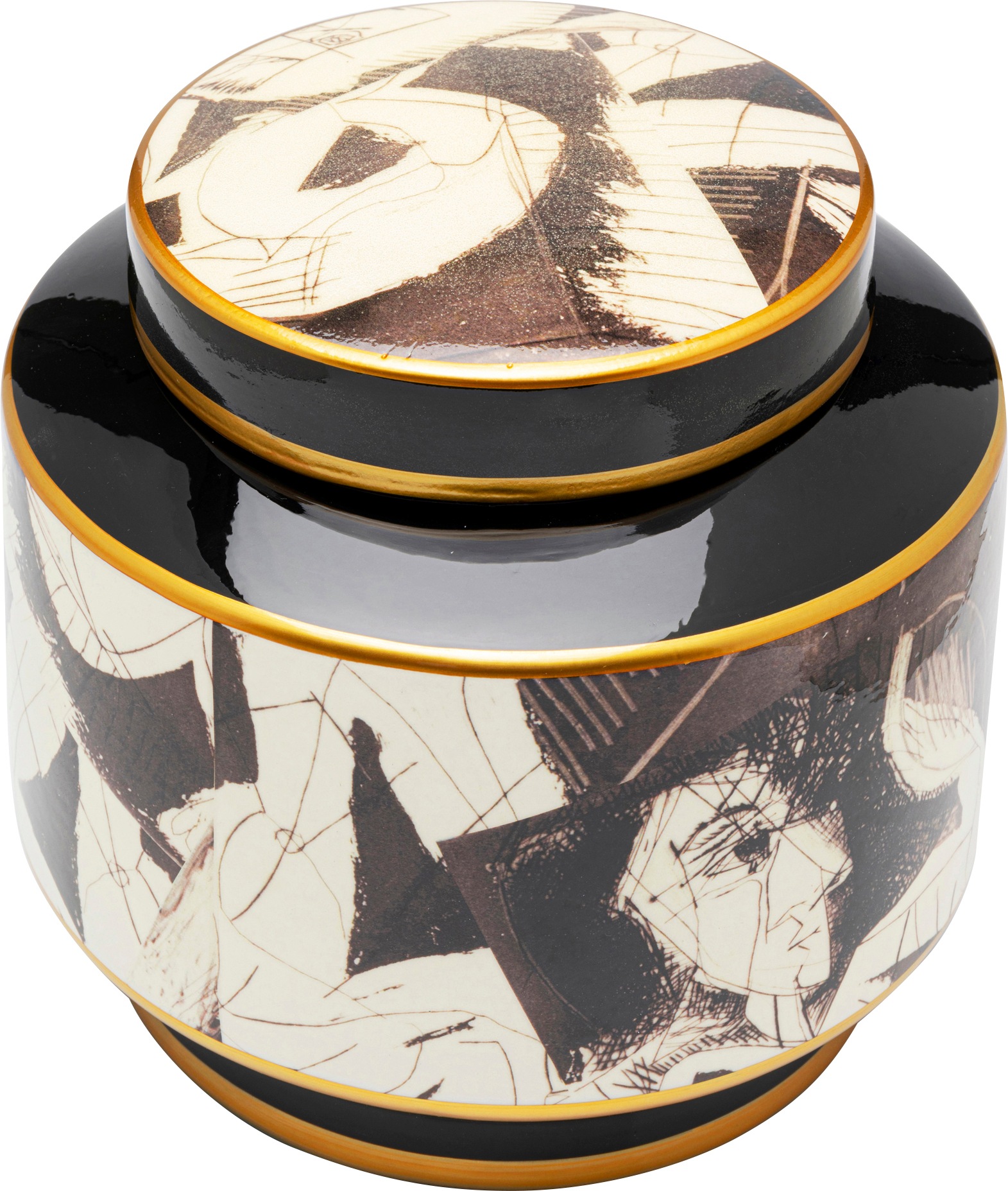 Kare Design Aufbewahrungsdose »Dekodose La Spezia, Durchmesser 22 cm« ideal für Schmuck, Schlüssel, Kleingeld, Haargummis u.a. Kleinteile