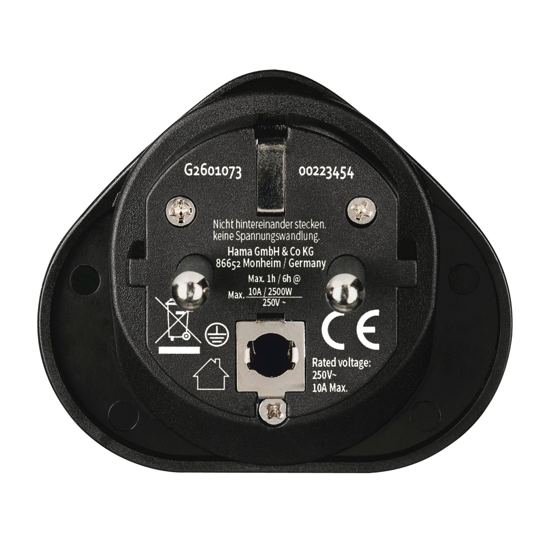 Hama Reiseadapter »Reiseadapter Typ E und F, 3-polig, universal, für Reisen in Europa«