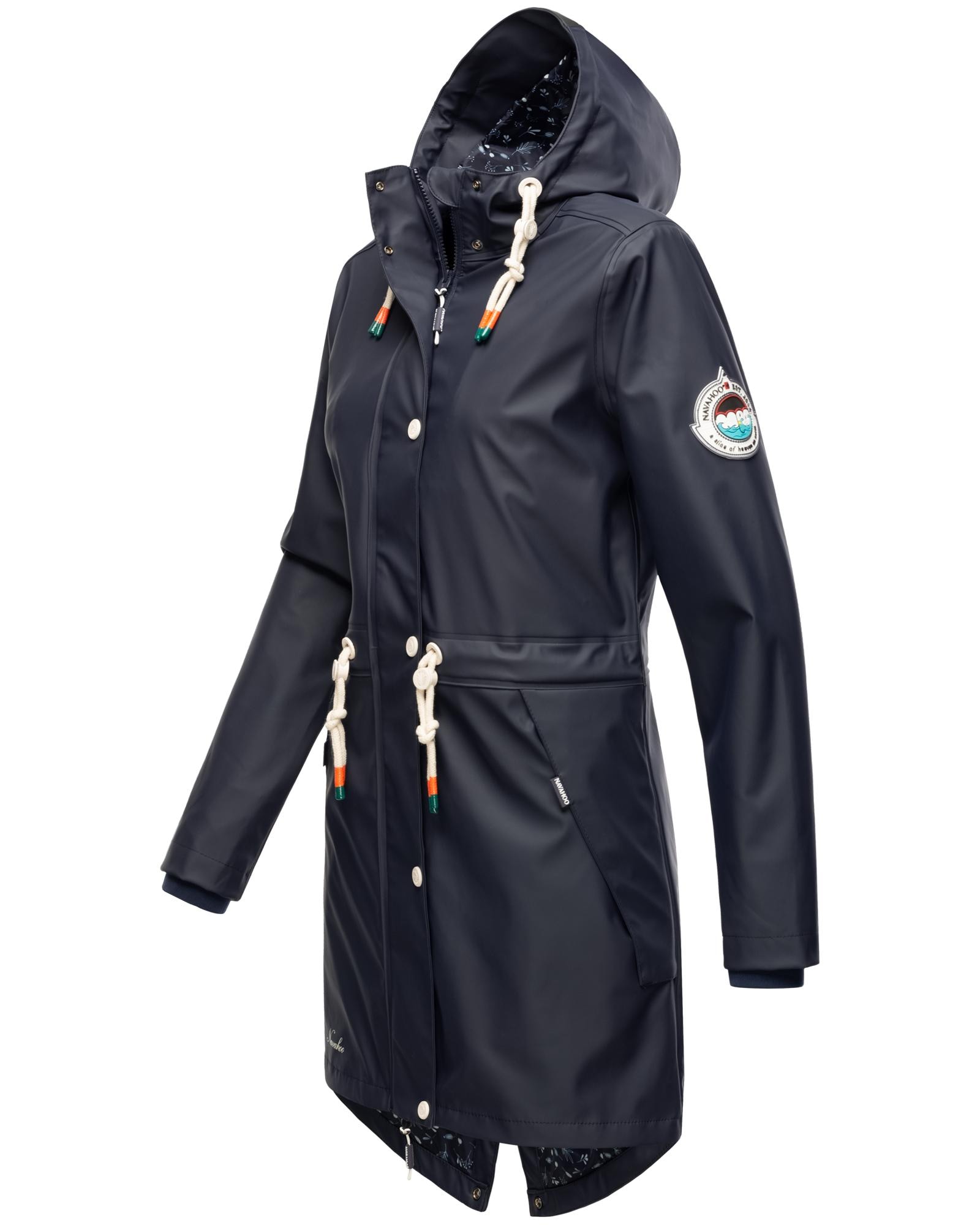 Navahoo Regenjacke »Tropical Stormoo«, mit Kapuze, Wasserdichter Damen Outdoor Regenmantel