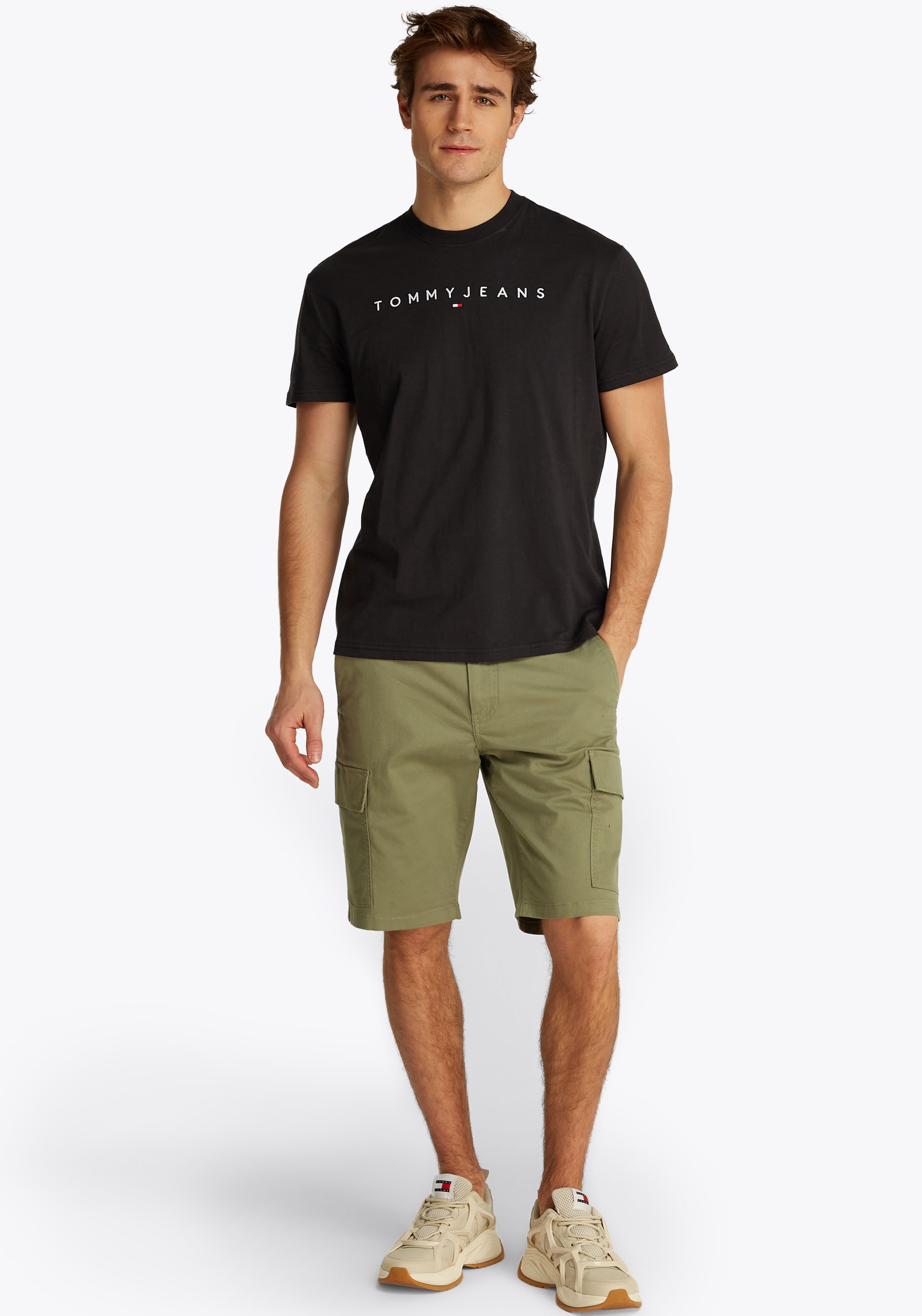 Thumbnail - Tommy Jeans T-Shirt "TJM REG LINEAR LOGO TEE EXT"