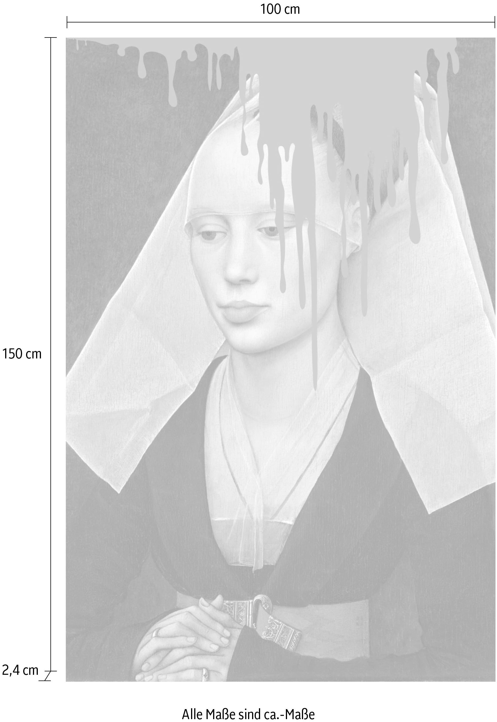 queence Acrylglasbild »Nonne«