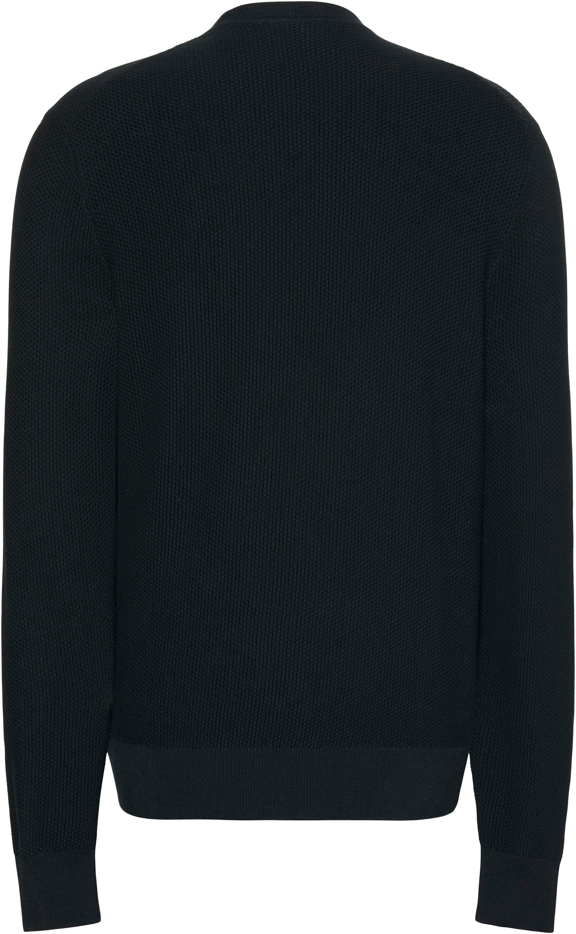 Thumbnail - Calvin Klein Rundhalspullover "LS TEXTURED COTTON CREWNK SWEATE" Regular fit mit Rundhalsausschnitt