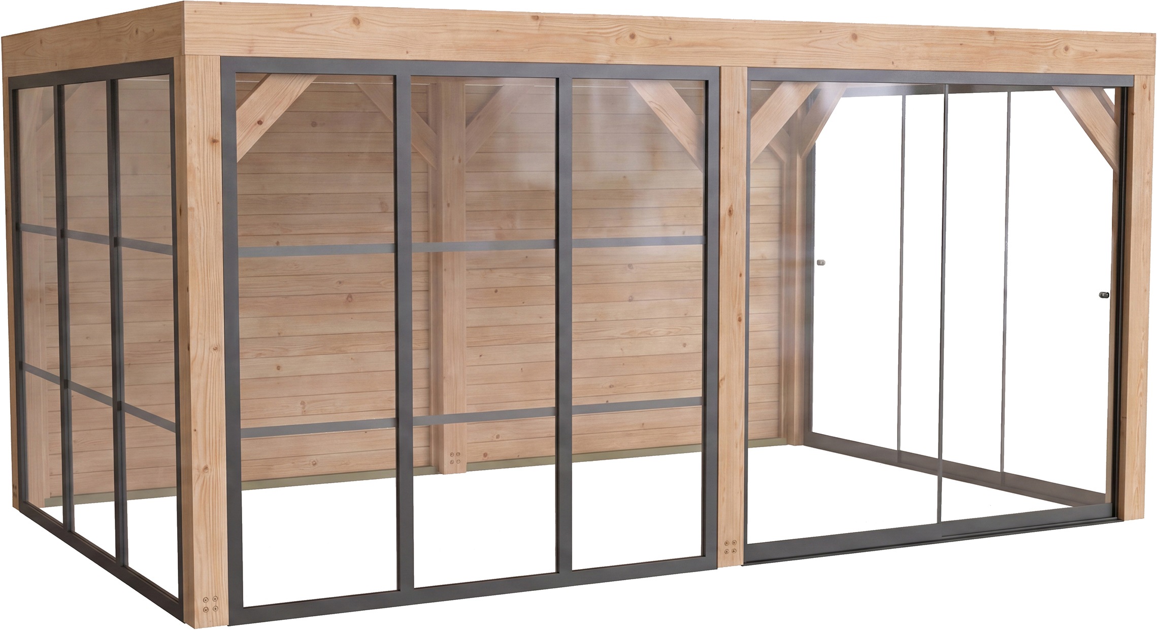 weka Holzpavillon »Lumley Lauben-Set Gr. 3.4« BxTxH: 307x499x245 cm