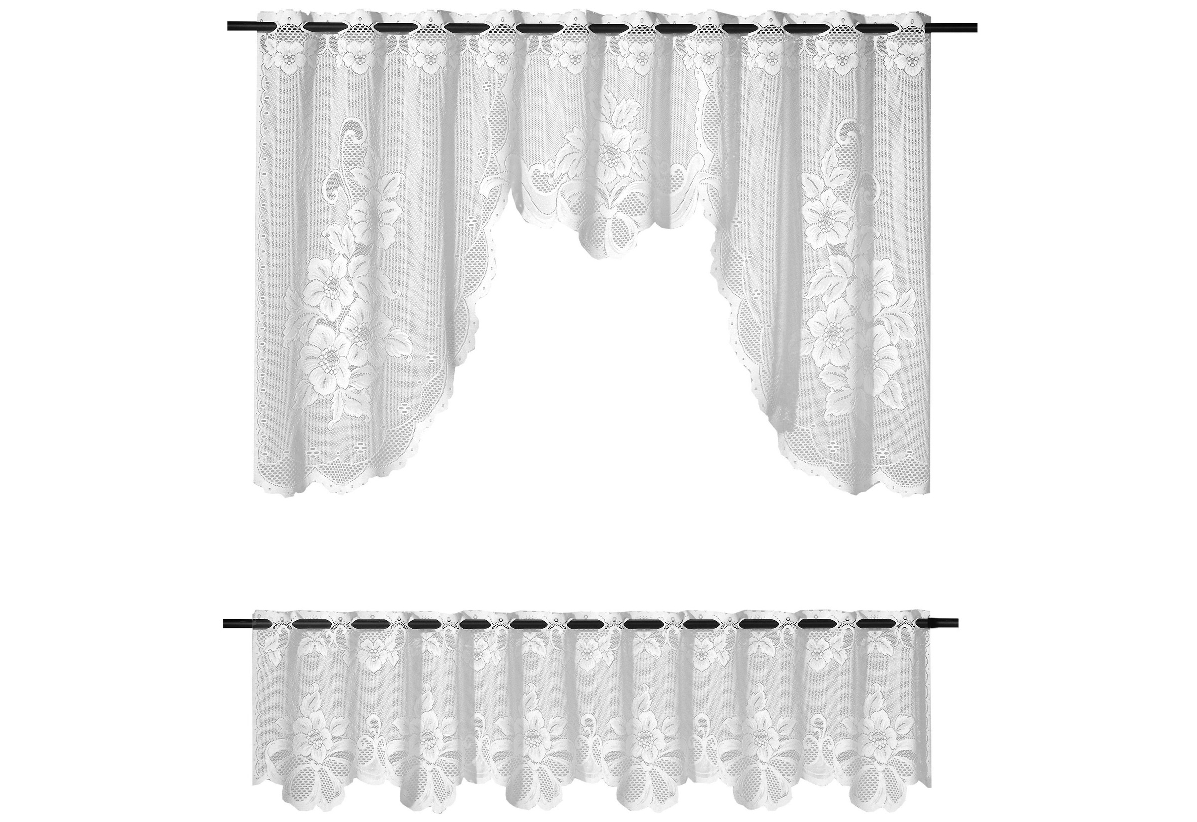 Weckbrodt Scheibengardine "Provance" Stangendurchzug 2 Stk. tlg. Bistro, Ja günstig online kaufen