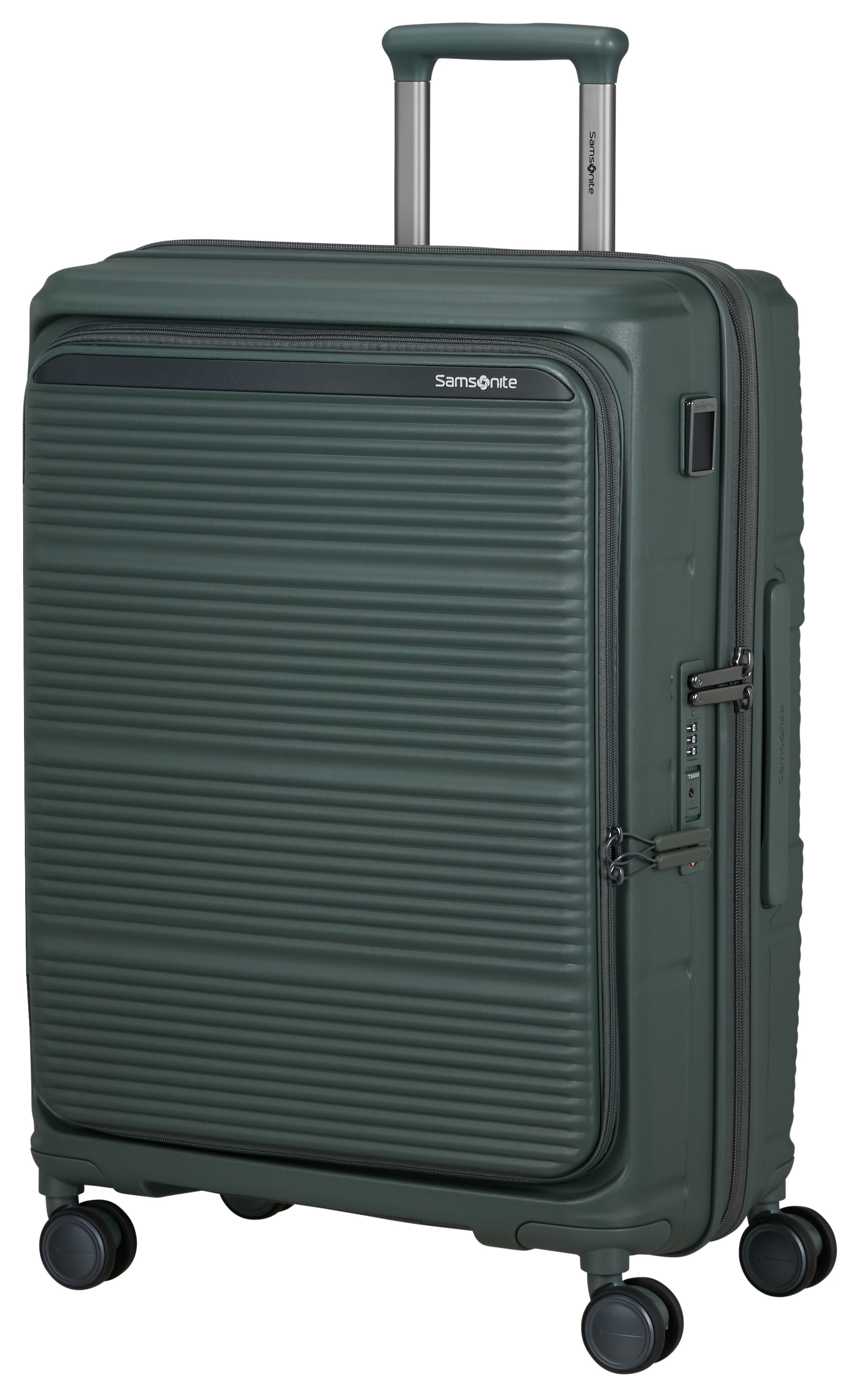 Samsonite Olive Hartschalen-Trolley "Paralux Verschiedene Größen Und Farben" 72 L 4 Rollen Mit Arretierbarem Und Versenkbarem Druckknopf-Trolleysystem von Baur