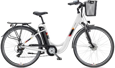 E-Bike »Multitalent RC822«, 7 Gang, Shimano, Tourney, Frontmotor 250 W, (ca. 100 km...