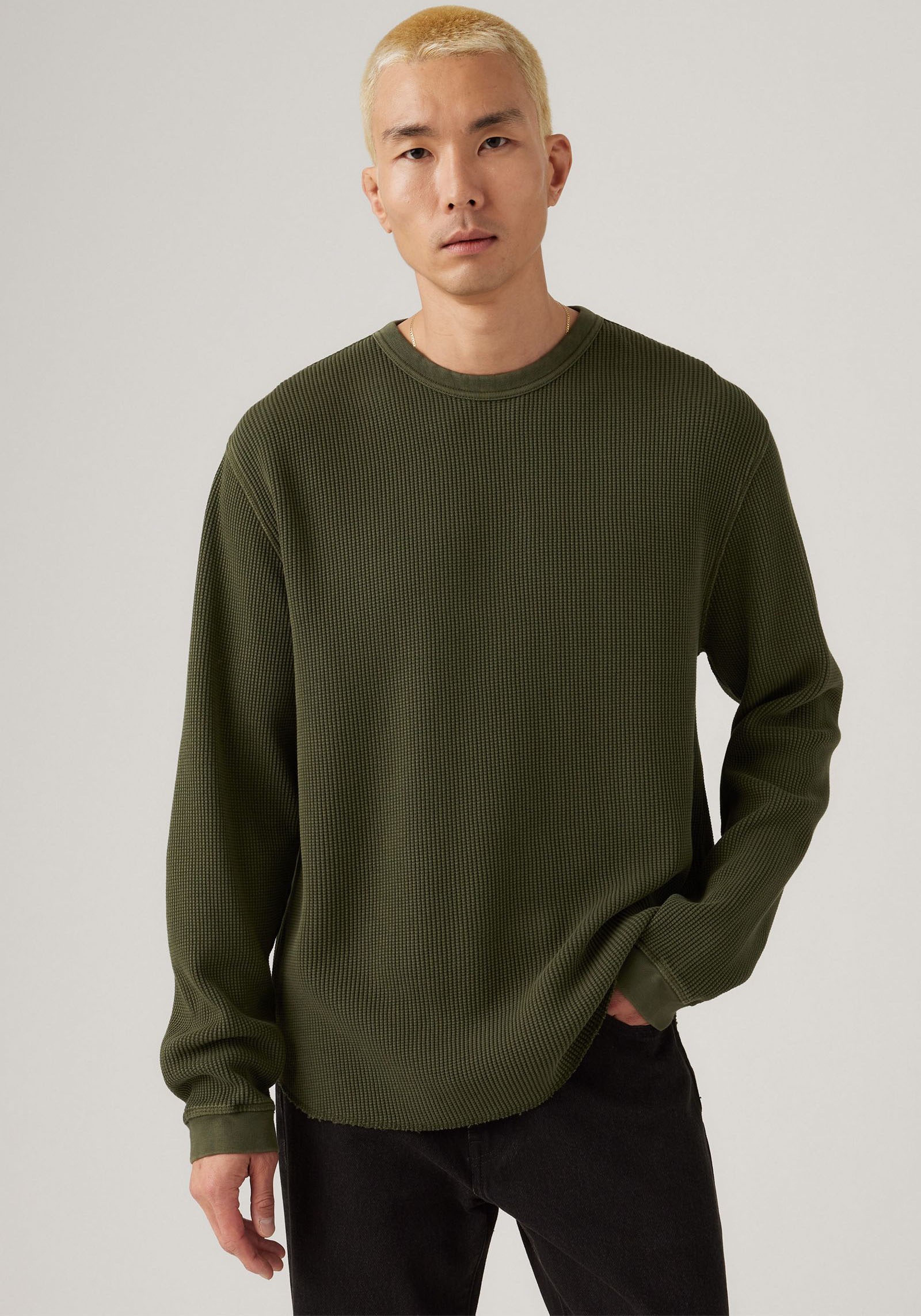 Levis Langarmshirt Waffelstruktur günstig online kaufen