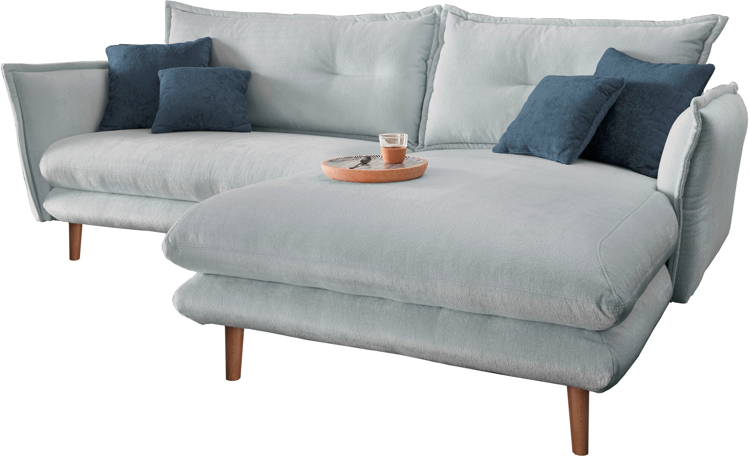 INOSIGN Ecksofa "Lazio modern und bequem, schmale Armlehnen, tolle Detailve günstig online kaufen