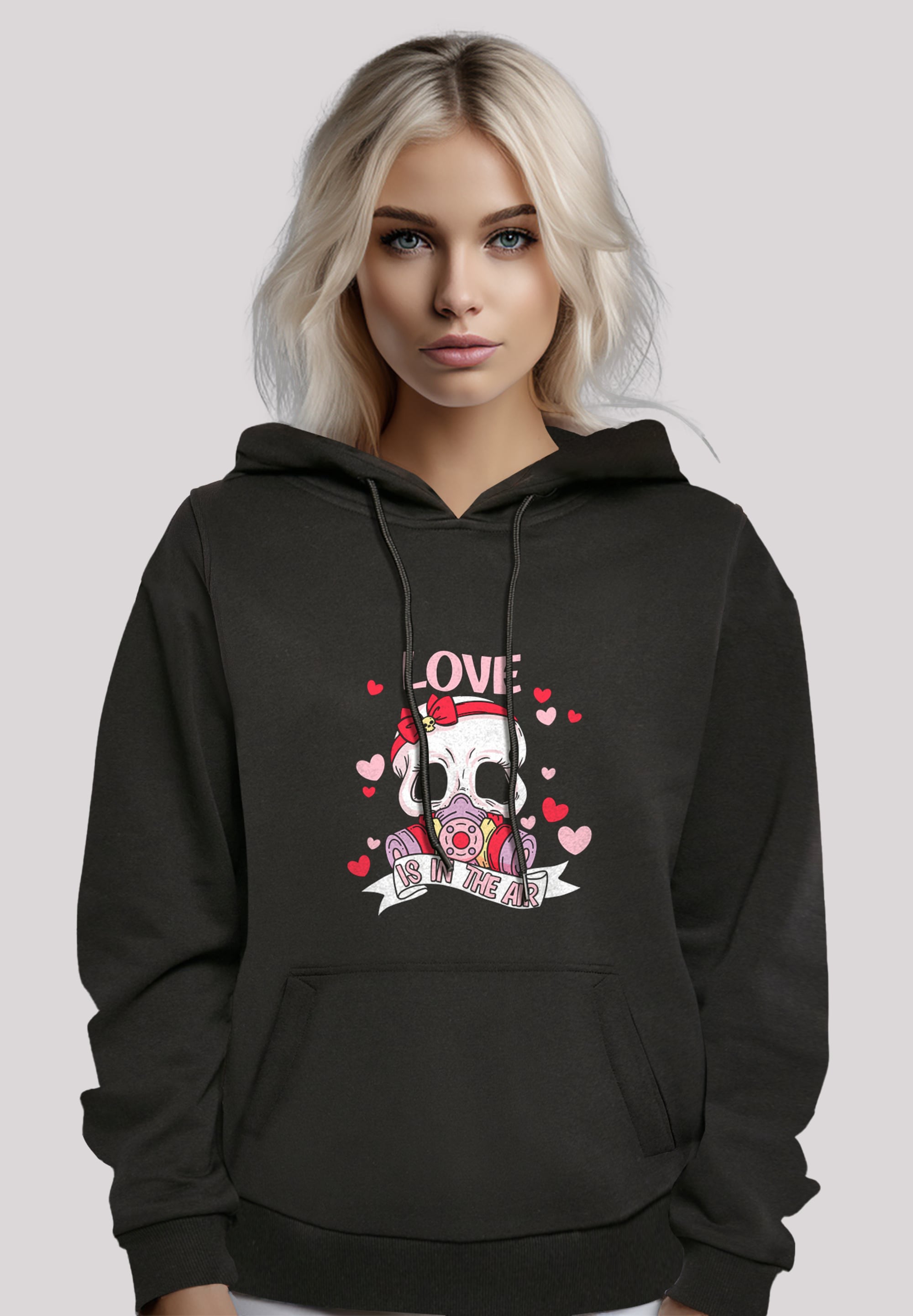 F4NT4STIC Kapuzenpullover "Anti Valentinstag LOVE is in the air", Premium Q günstig online kaufen