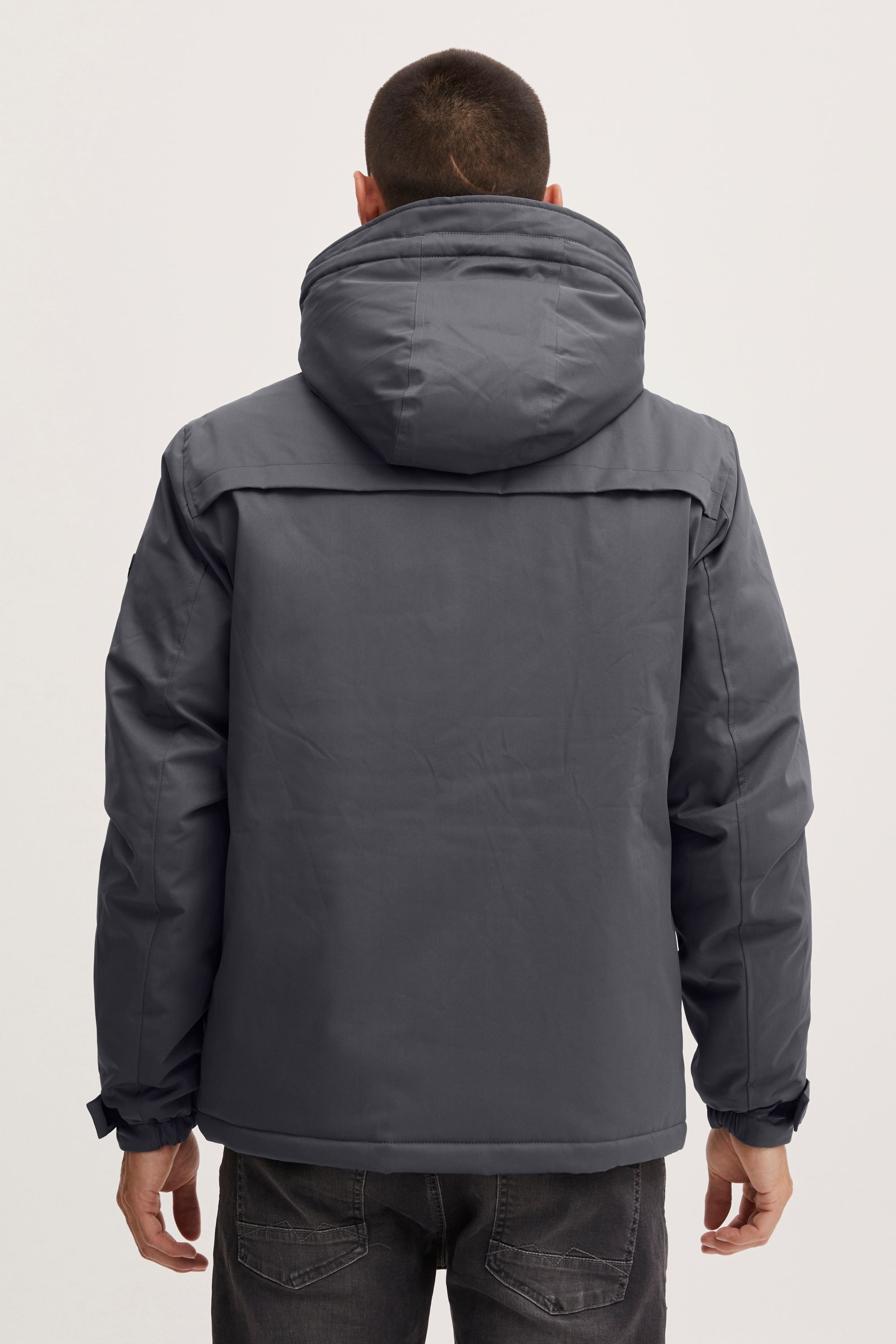 Winterjacke BLEND "Winterjacke BHLeto", Herren, Gr. S, grau (iron gate), Obermaterial: 100% Polyester PES., Jacken Winterjacke 3