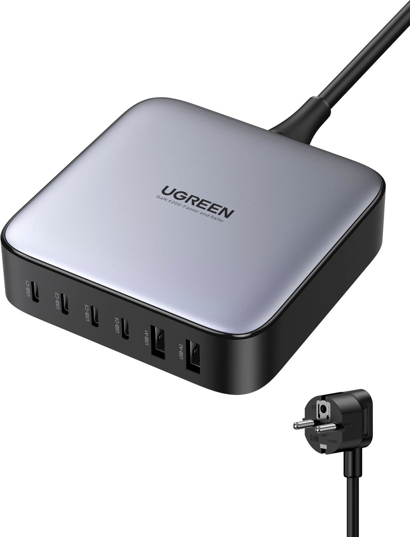 UGREEN USB-Ladegerät »Nexode 2xUSB-A + 4xUSB-C 200W Desktop Fast«