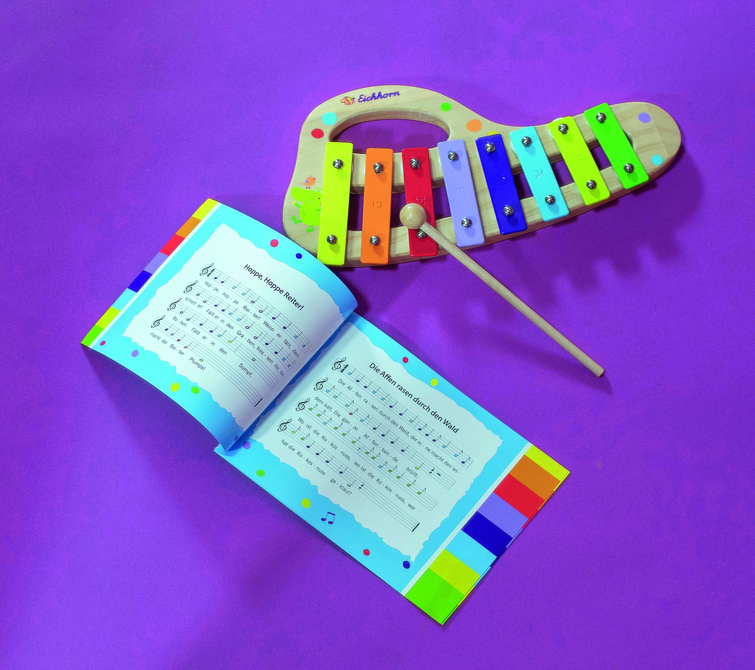 Eichhorn Spielzeug-Musikinstrument »Xylophon« inkl. Liederbuch