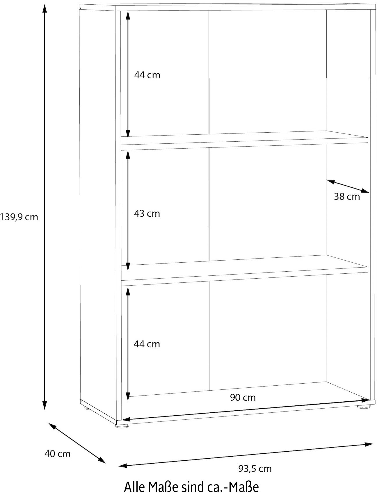 FORTE Highboard »Quadro«