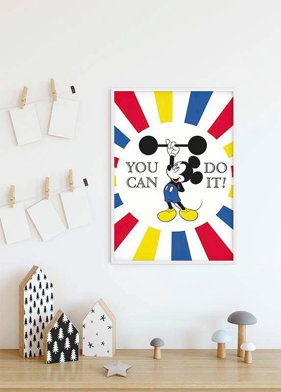Komar Bild »Mickey Mouse Do it« Disney 1 Stk. tlg. Wandbild zur Dekoration im Kinderzimmer - ohne Rahmen