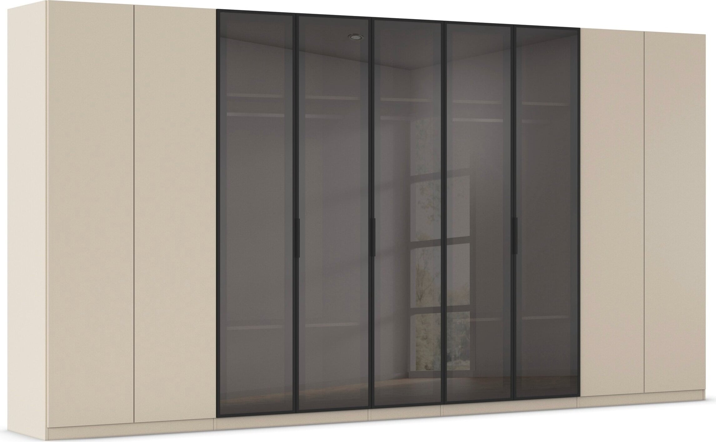 OTTO home Kleiderschrank "Schrank Möbel Schlafzimmer Garderobe Mietswohnung WELTNEUHEIT NYLLA" PATENTIERTES SCHNELLMONTAGESYSTEM mit Glasrahmentüren MADE IN GERMANY