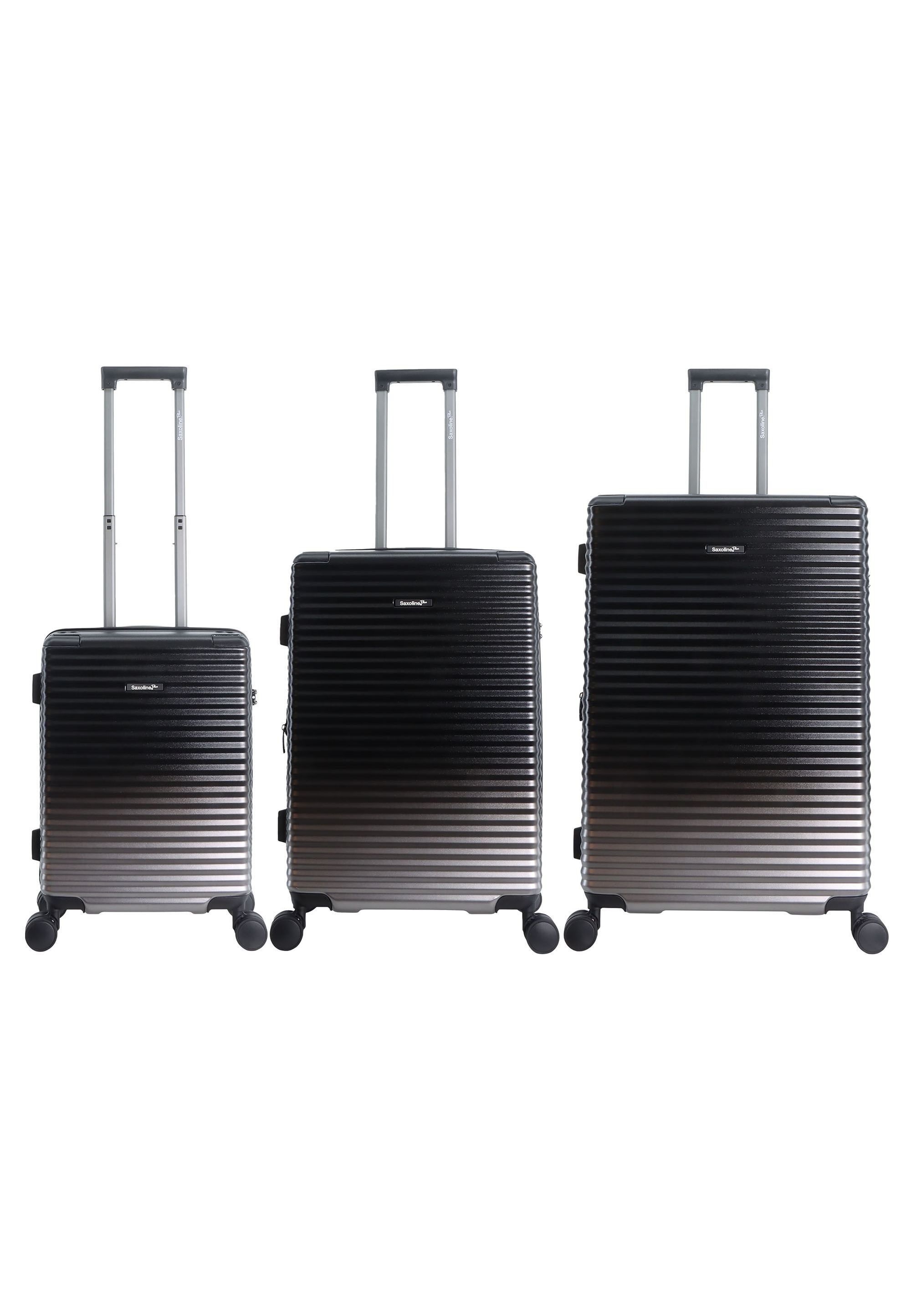 Saxoline Koffer "Elite" 3 Stk. tlg. mit Trolleysystem und Doppelrollen
