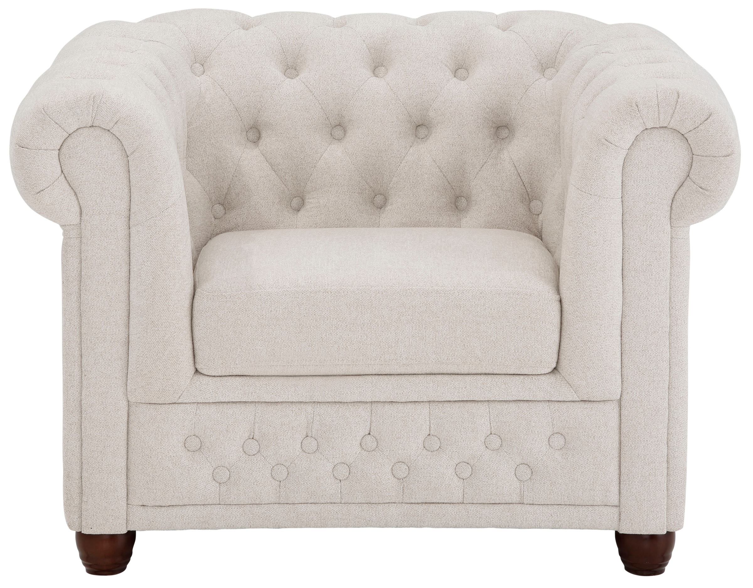 Home affaire Chesterfield-Sessel »New Castle Sessel«, hochwertige Knopfheftung, B/T/H: 104/86/72 cm