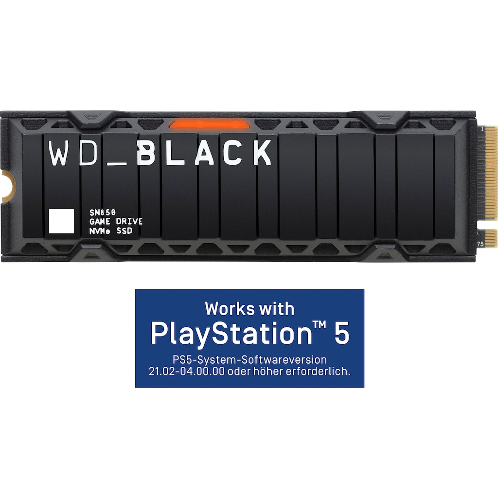 WD_Black interne SSD »SN850 Heatsink 1TB NVMe™«, Anschluss M.2 PCIe 4.0