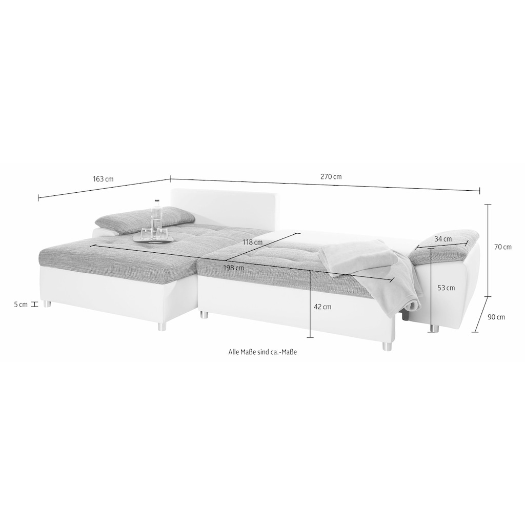 sit&more Ecksofa »Labene«