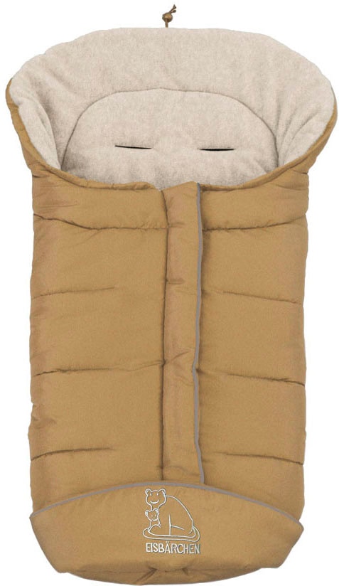 Heitmann Felle Fußsack "Eisbärchen - Winterfußsack Copy Fleece", mit Fleecefutter, Mumienform möglich, für Kinderwagen, 