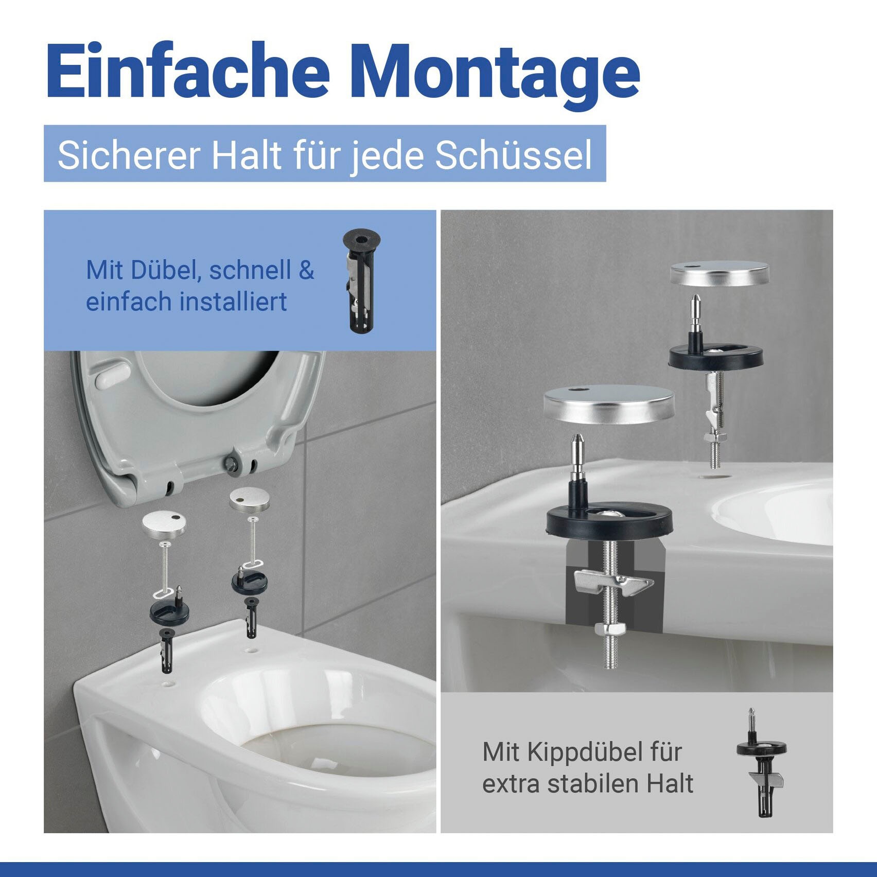 WENKO WC-Sitz »Ottana« Mit Absenkautomatik