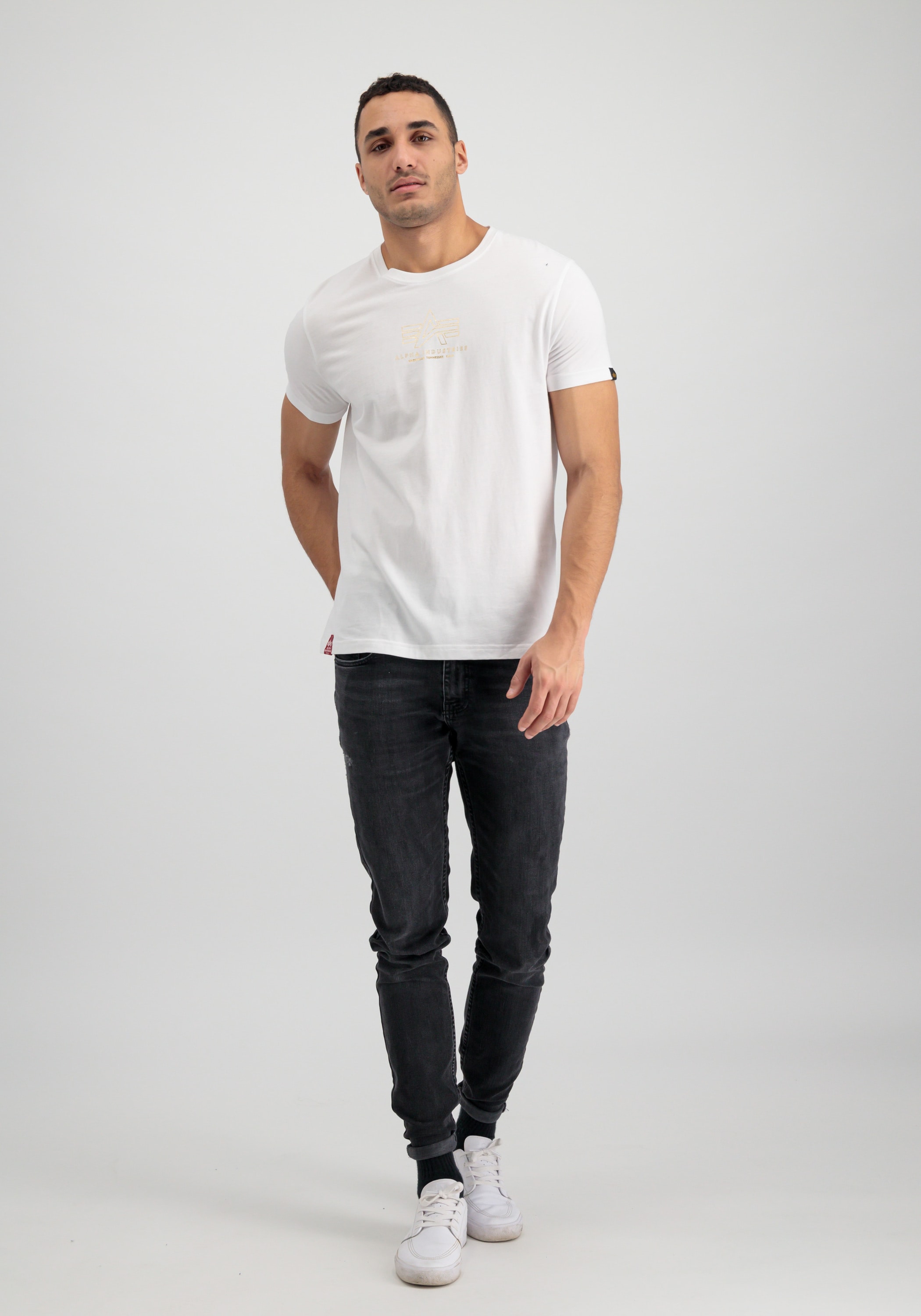 Alpha Industries T-Shirt »ALPHA INDUSTRIES Men - T-Shirts Basic T ML Foil Print«