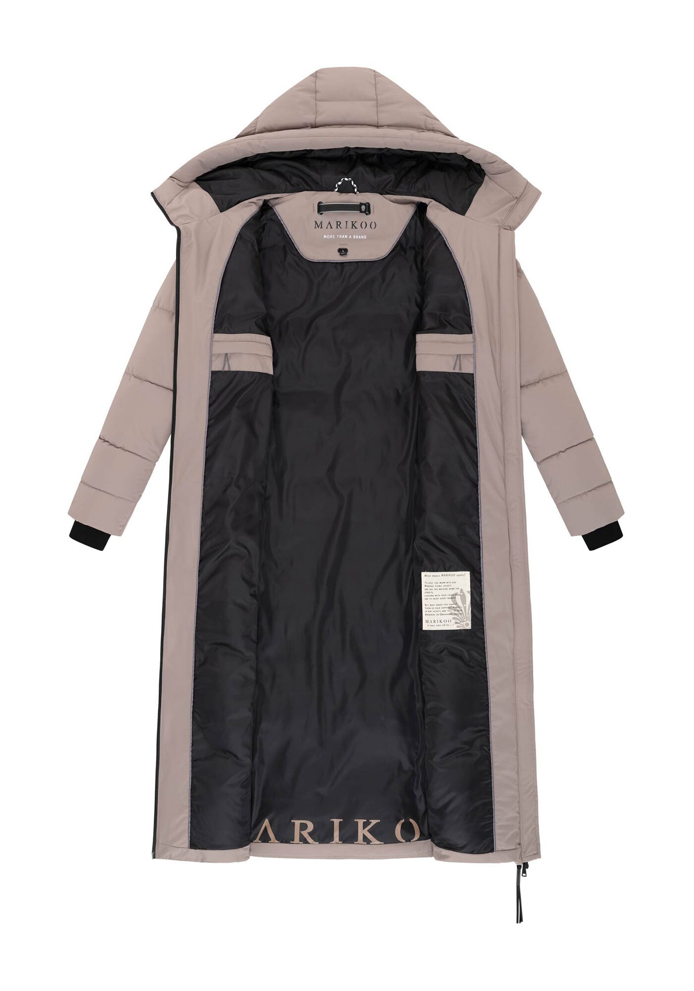 Marikoo Winterjacke »Firella«, Seitliche Belüftungsöffnungen