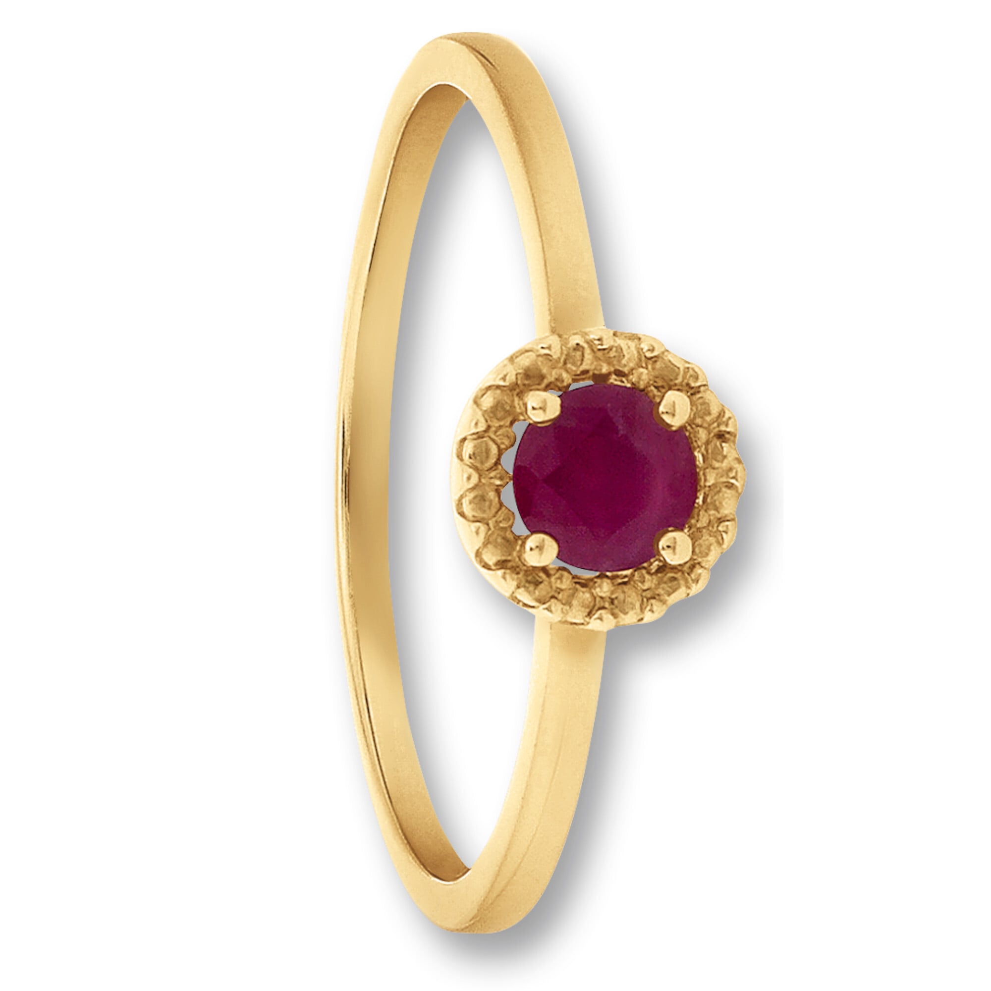 ONE ELEMENT Goldring »Rubin Ring aus 333 Gelbgold«, Damen Gold Schmuck