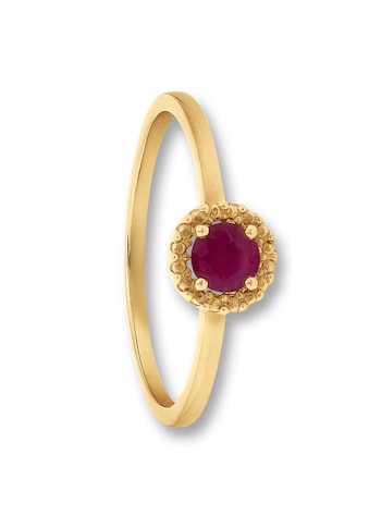 Goldring »Rubin Ring aus 333 Gelbgold«